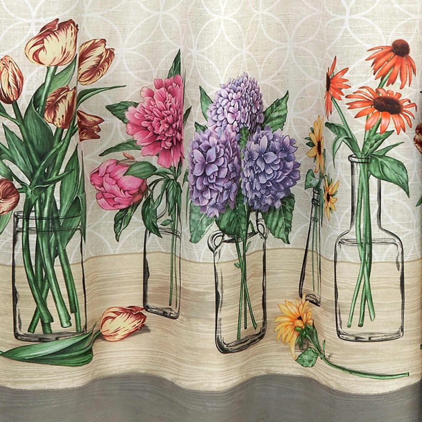 Garden Blooms Printed Tier & Valance Set