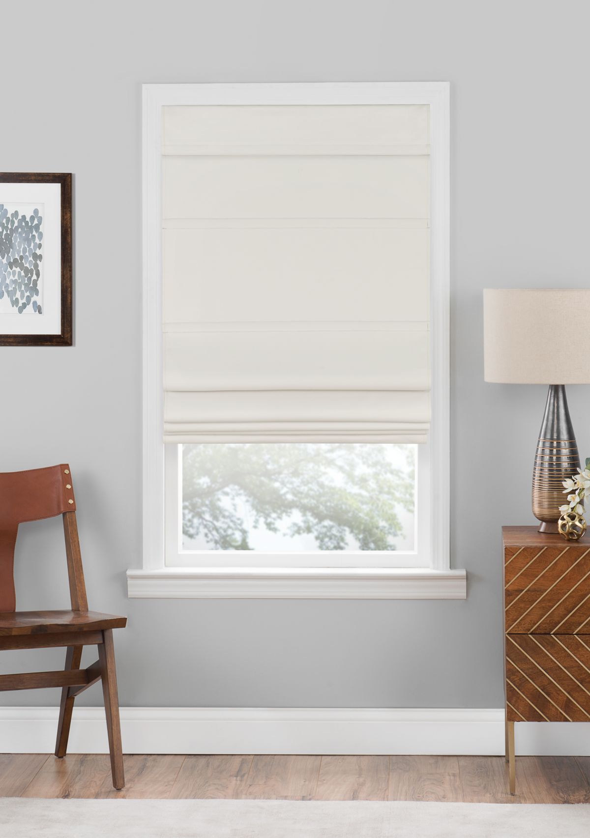 Cordless Blackout Roman Window Shade Blind