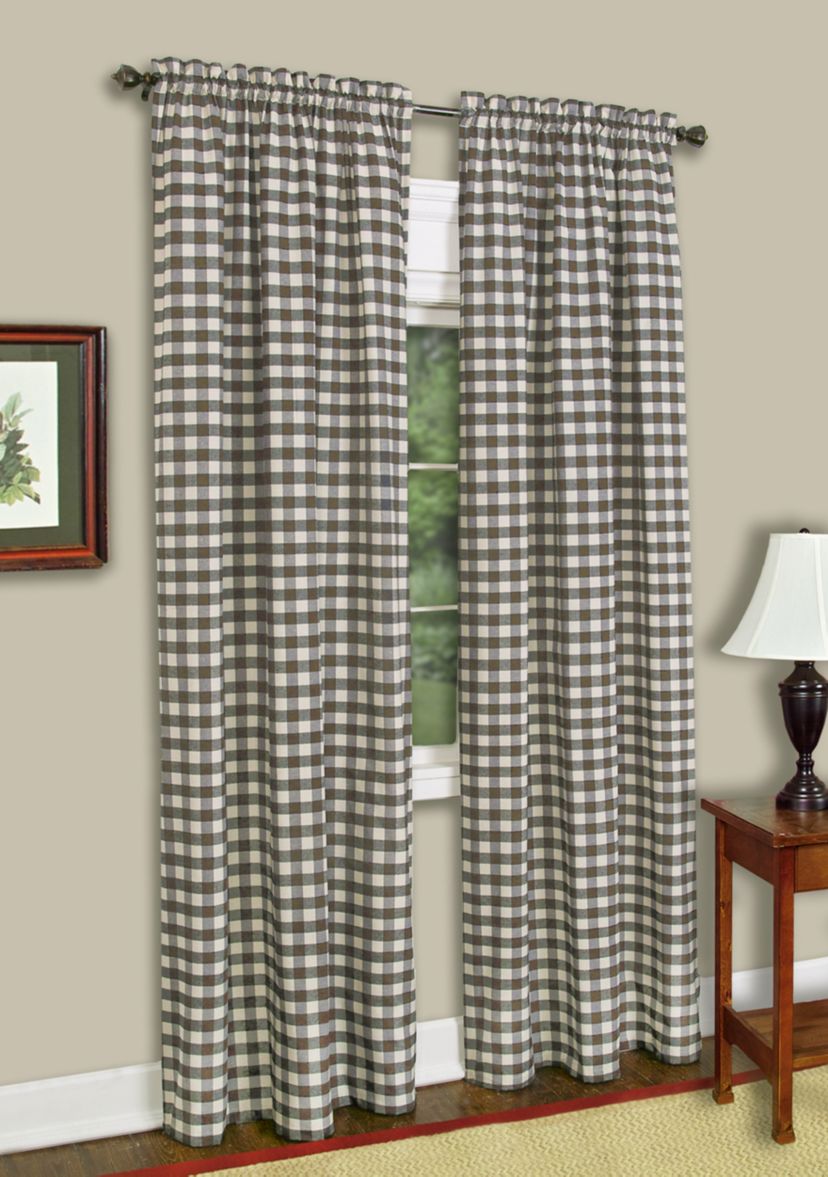 Buffalo Check Window Curtain Panel