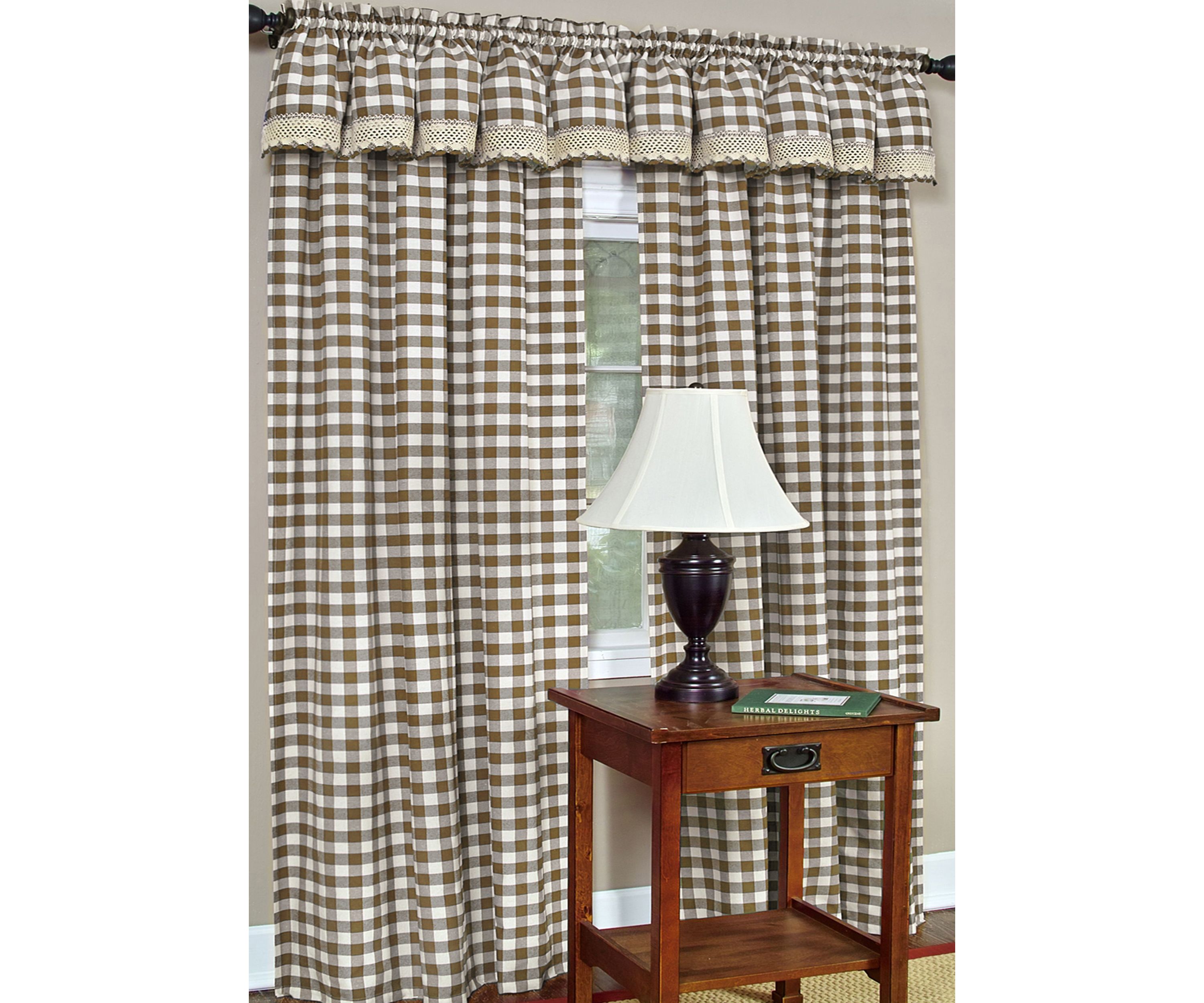 Buffalo Check Window Curtain Panel