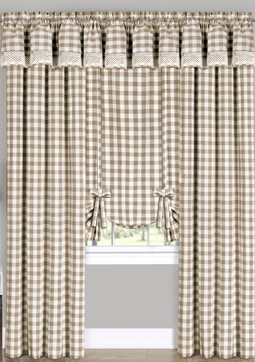 Buffalo Check Window Curtain Panel