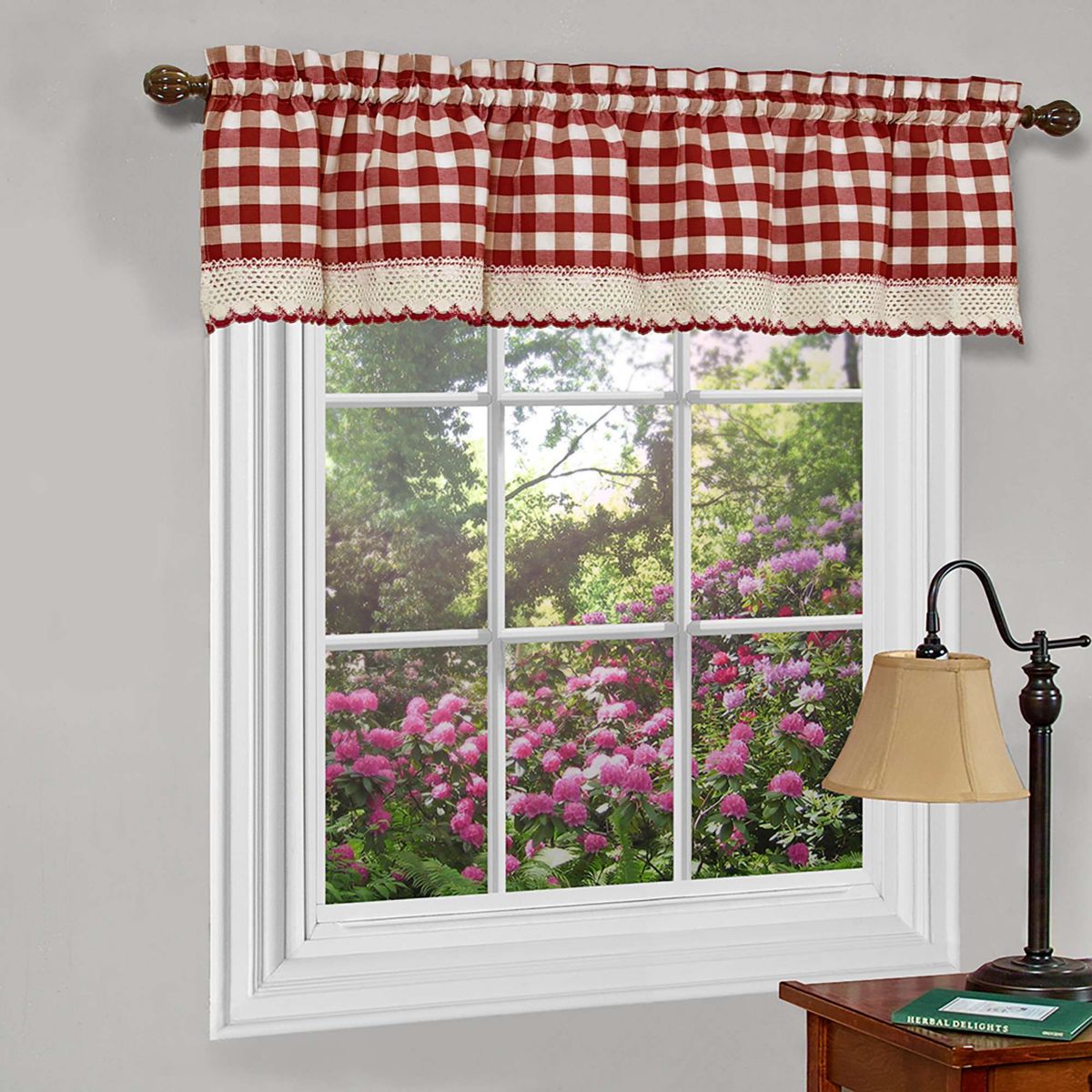 Buffalo Check Window Curtain Valance