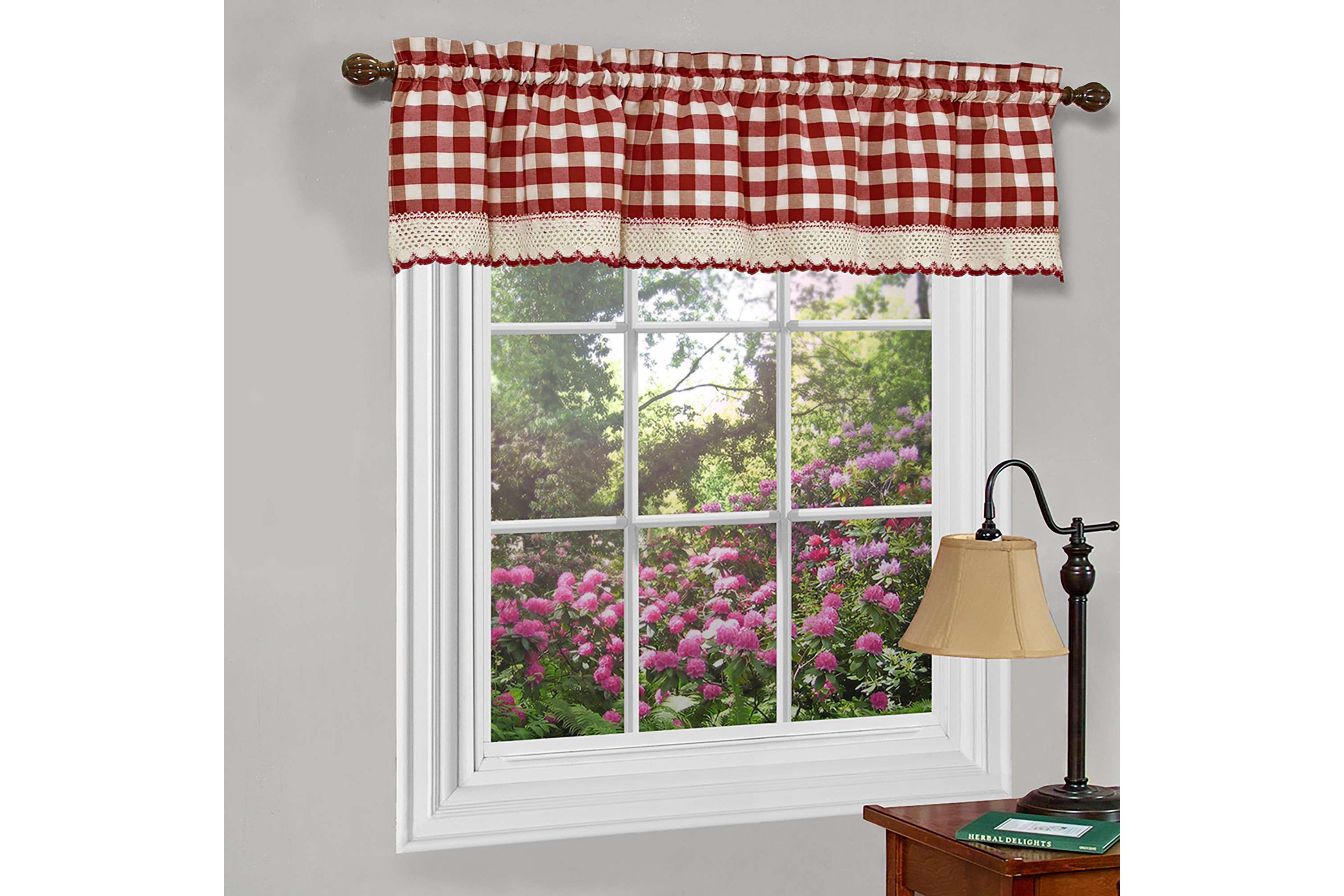 Buffalo Check Window Curtain Valance