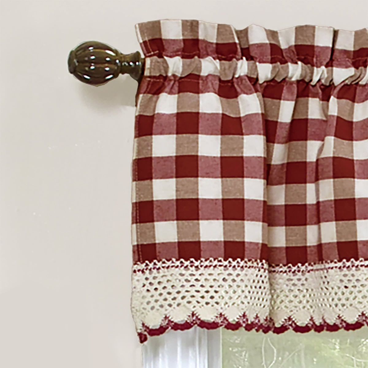 Buffalo Check Window Curtain Valance