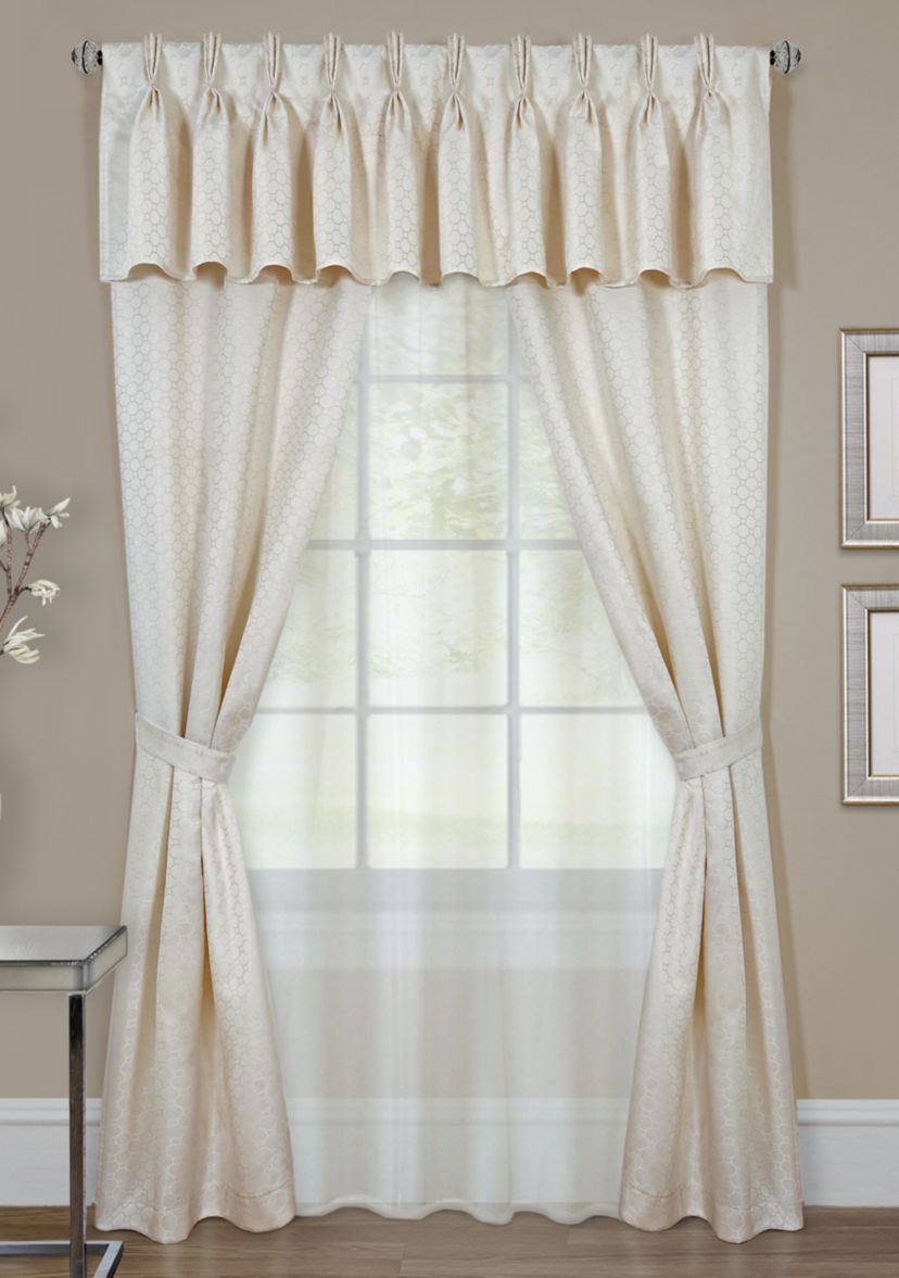 Claire 6 Piece Window Curtain Set