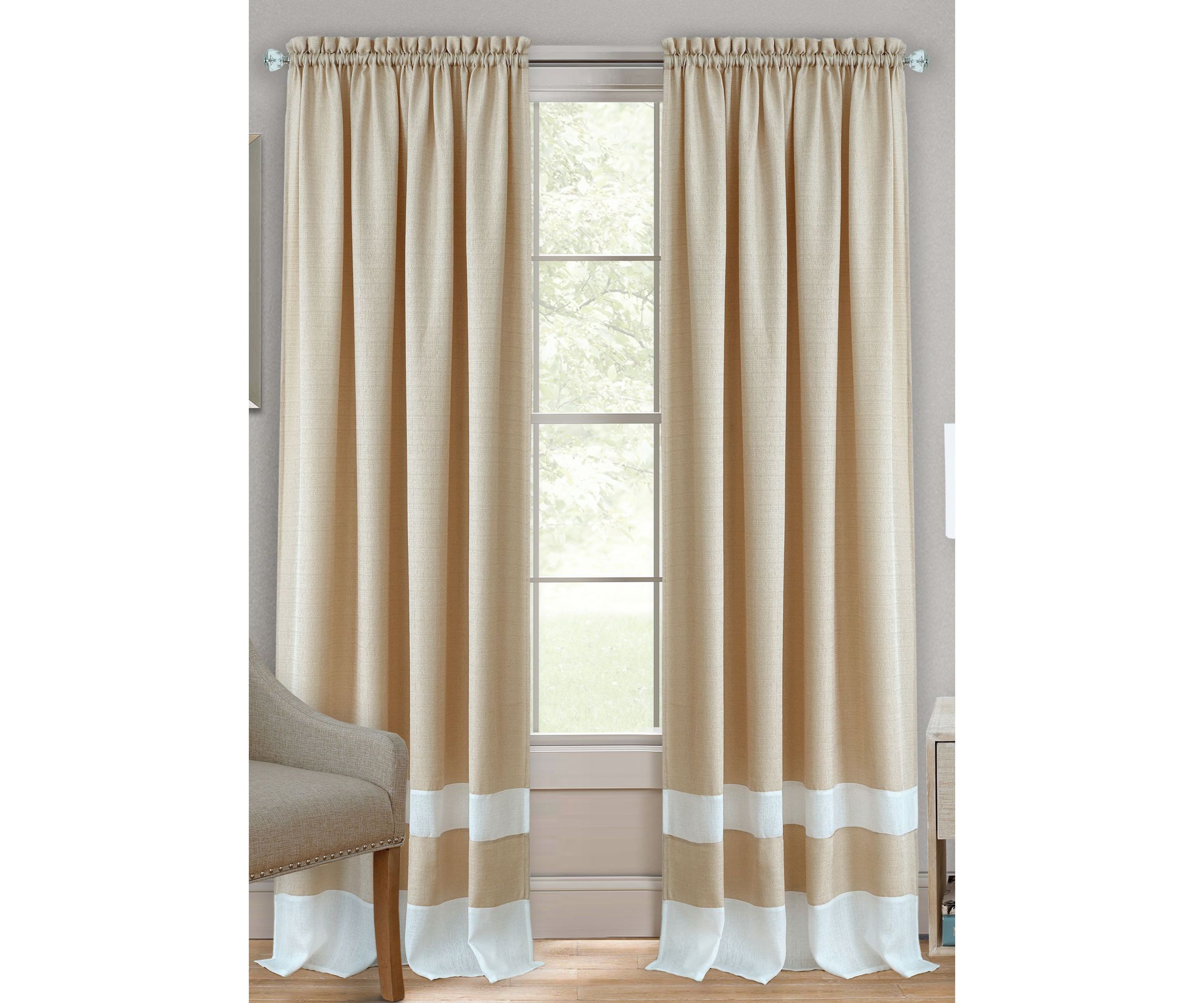 Darcy Rod Pocket Window Curtain Panel
