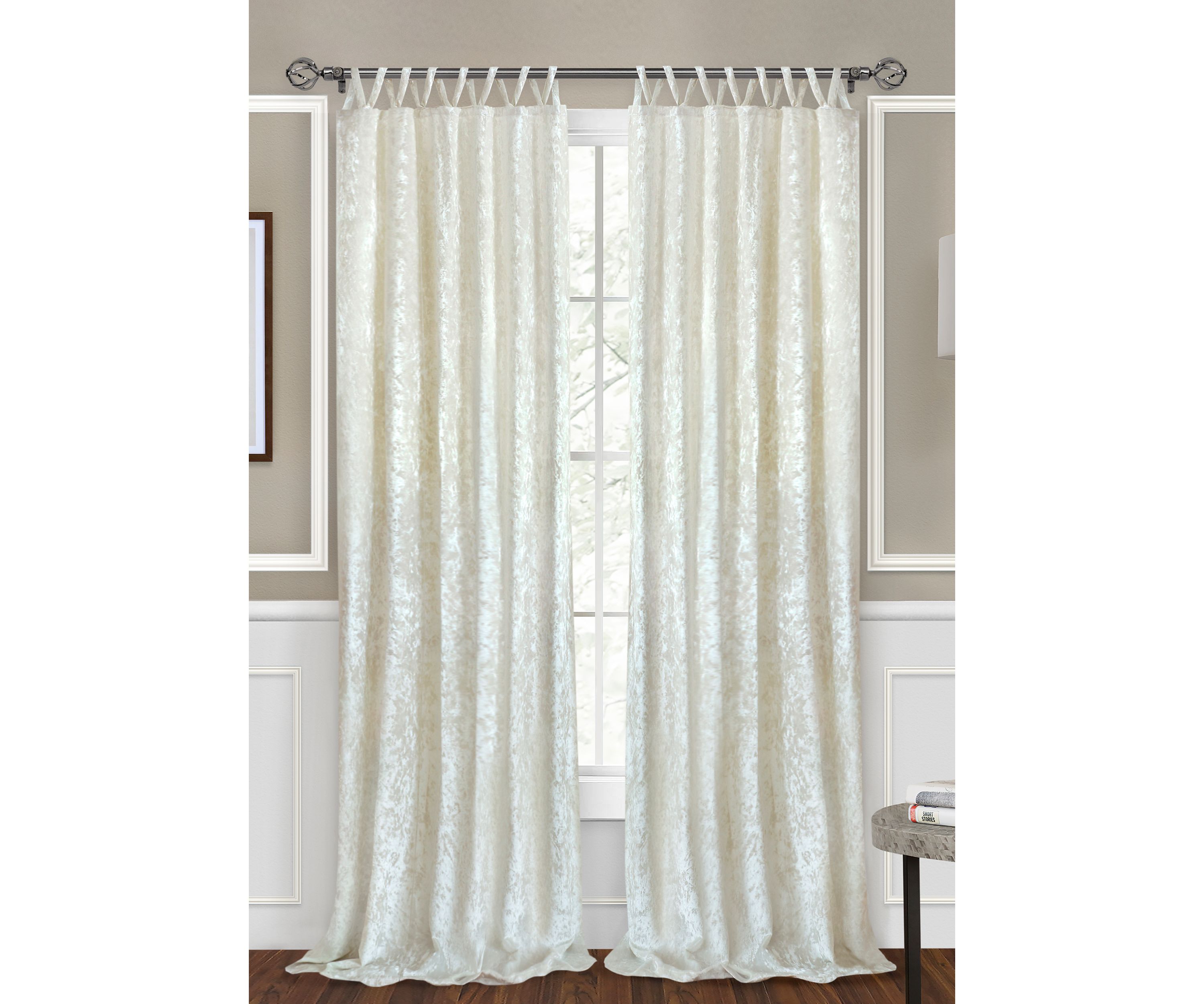 Harper Criss-Cross Window Curtain Panel