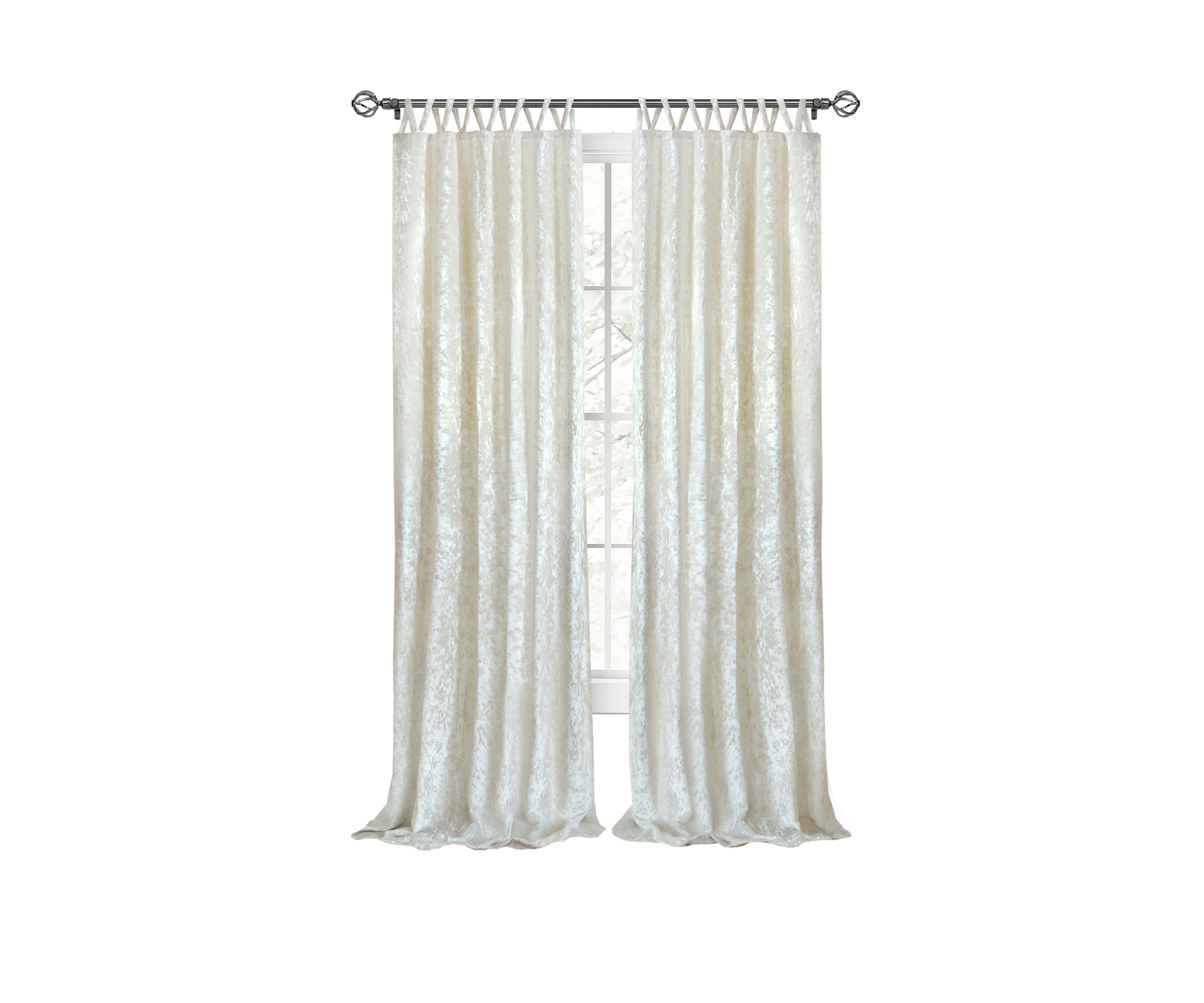 Harper Criss-Cross Window Curtain Panel