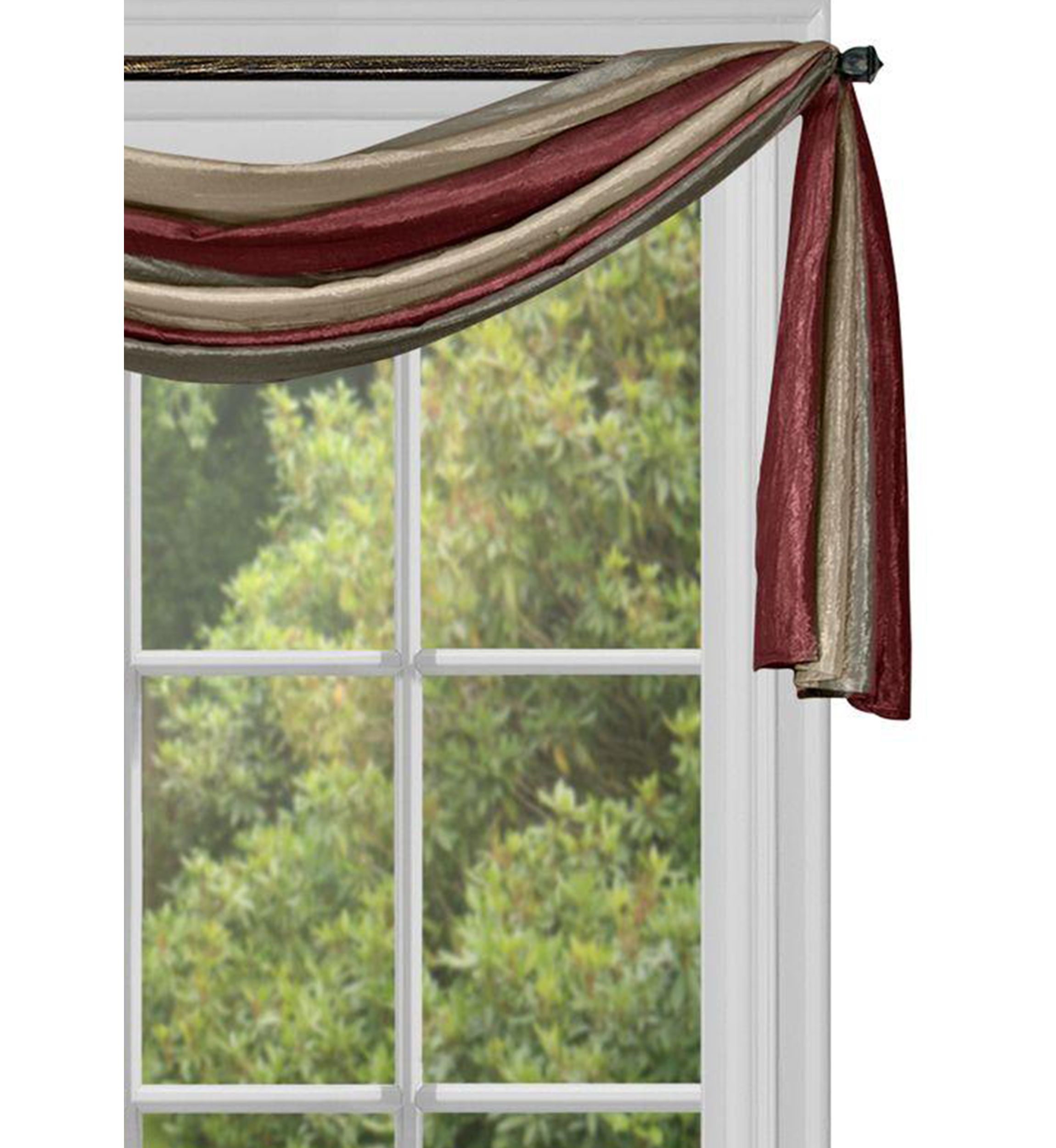 Ombré Window Curtain Scarf