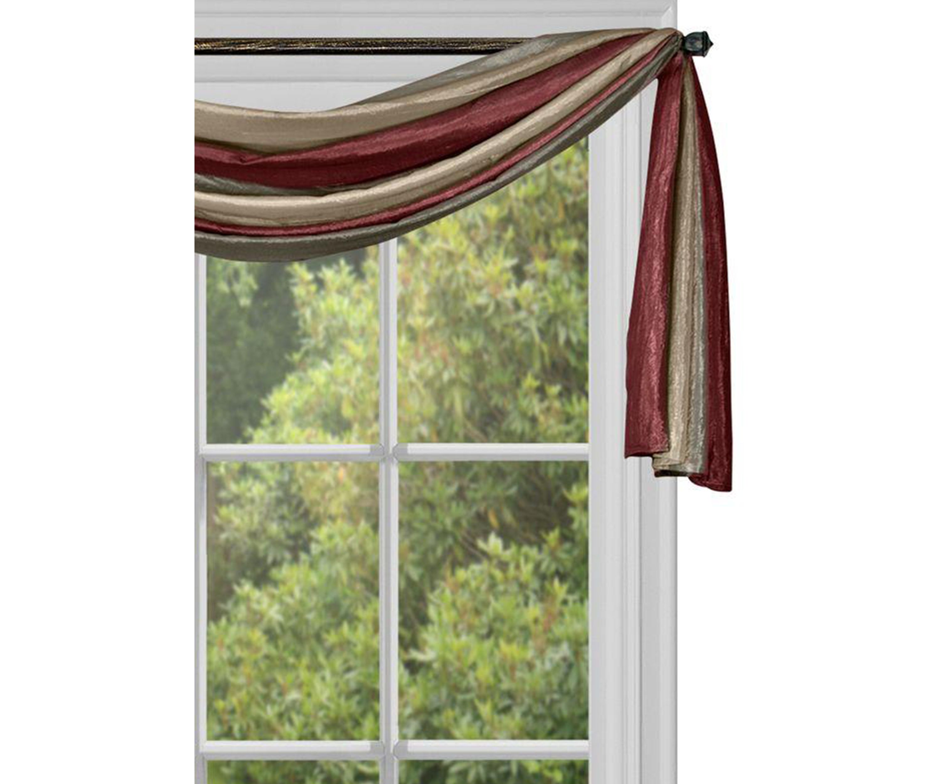 Ombré Window Curtain Scarf