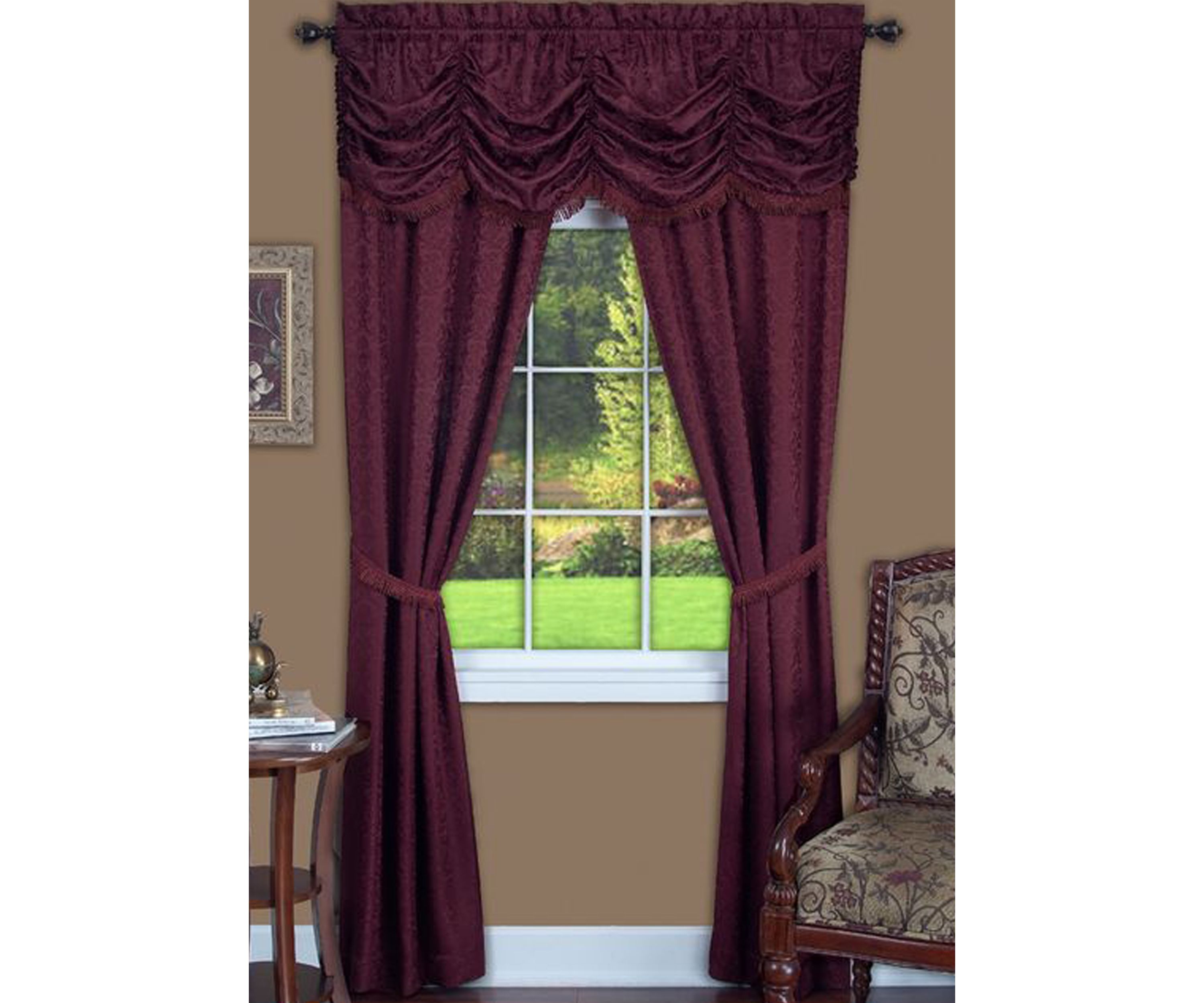 Panache 5 Piece Window Curtain Set