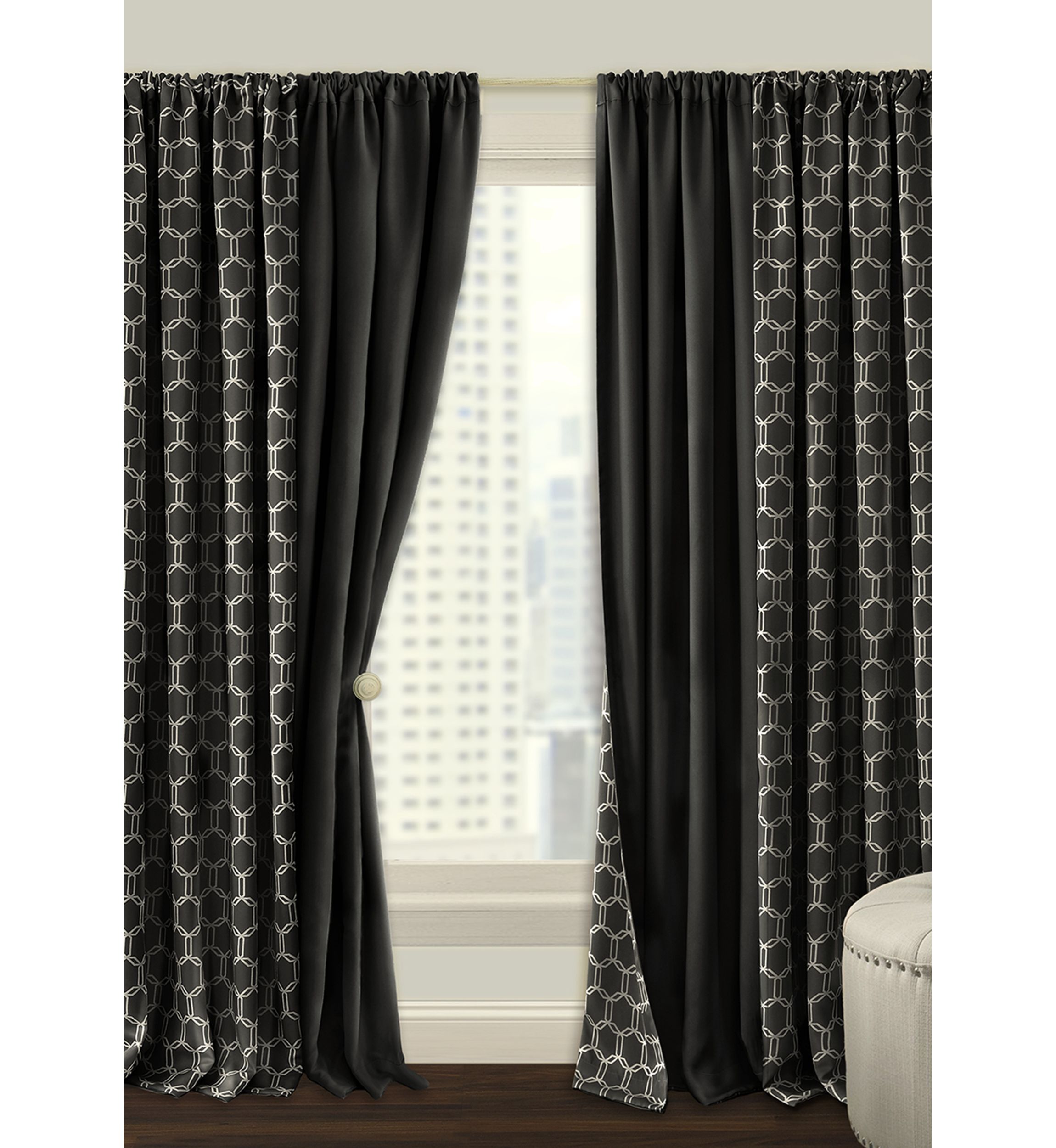Prelude Reversible Blackout Rod Pocket Curtain Panel