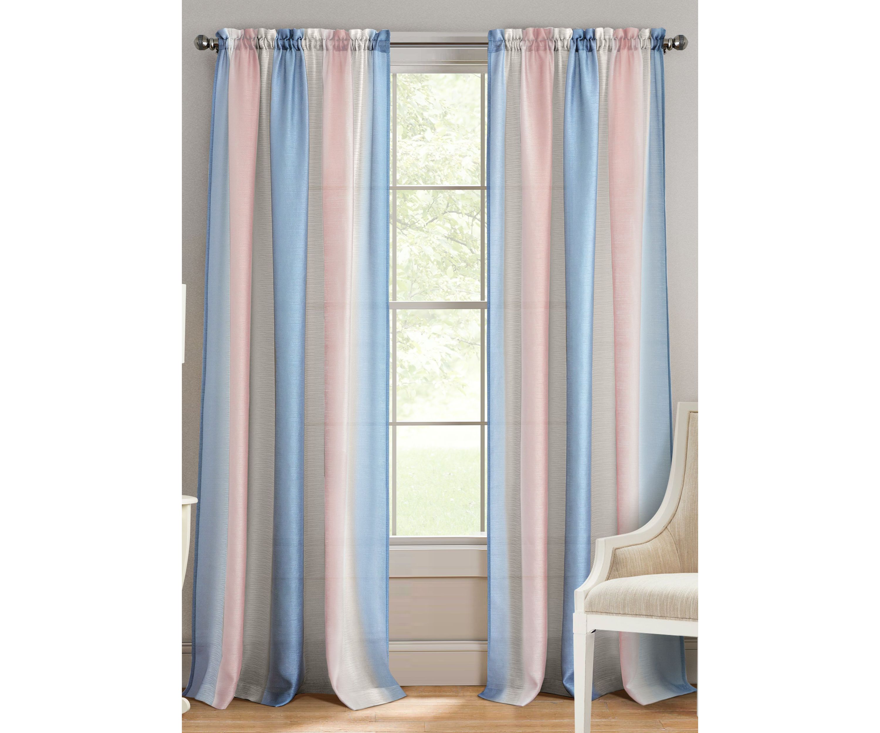 Spectrum Rod Pocket Window Curtain Panel