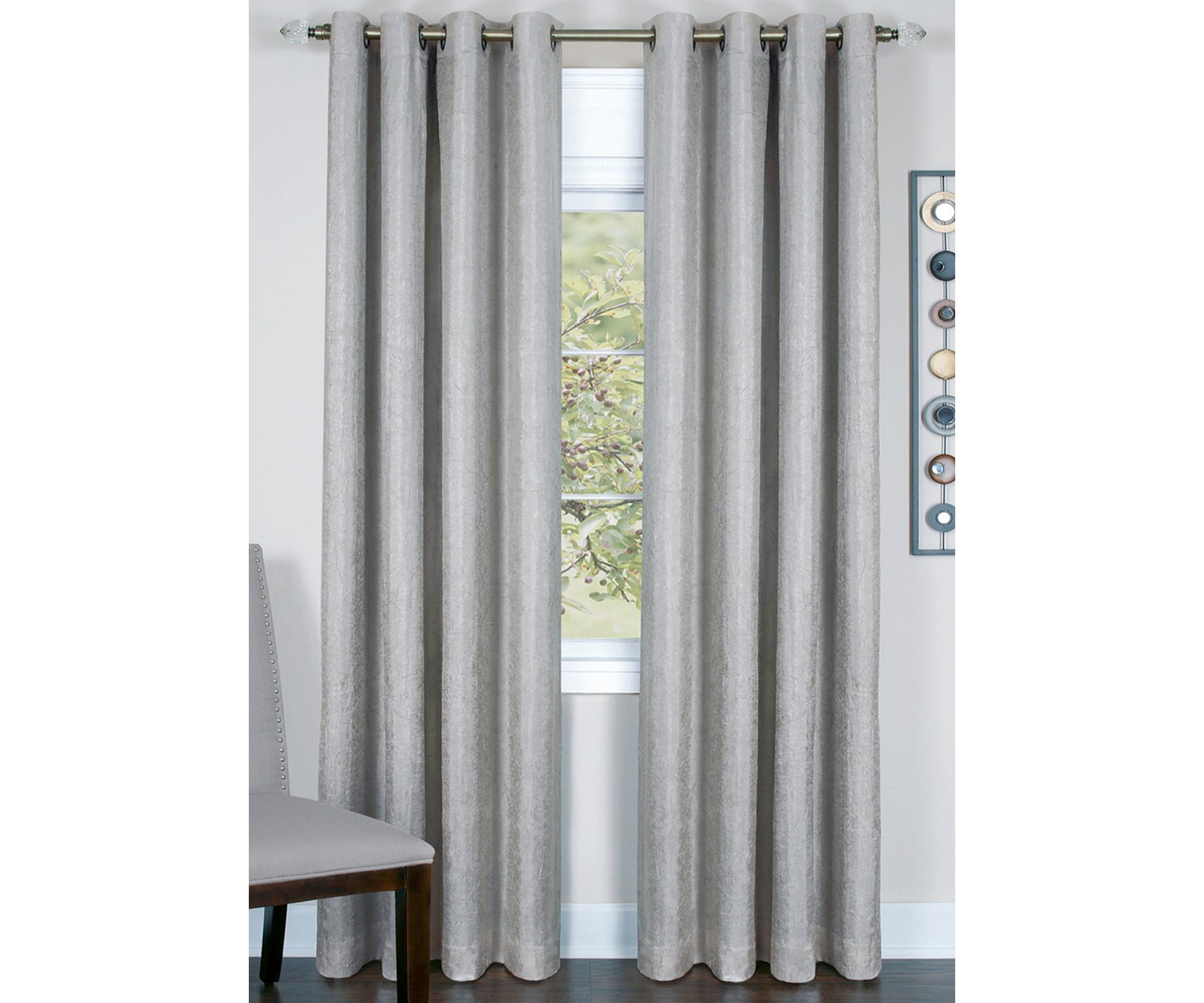 Taylor Lined Grommet Window Curtain Panel