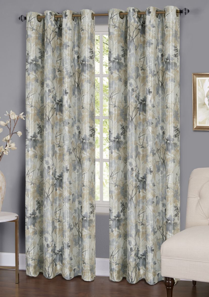 Tranquil - Lined Grommet Window Curtain Panel