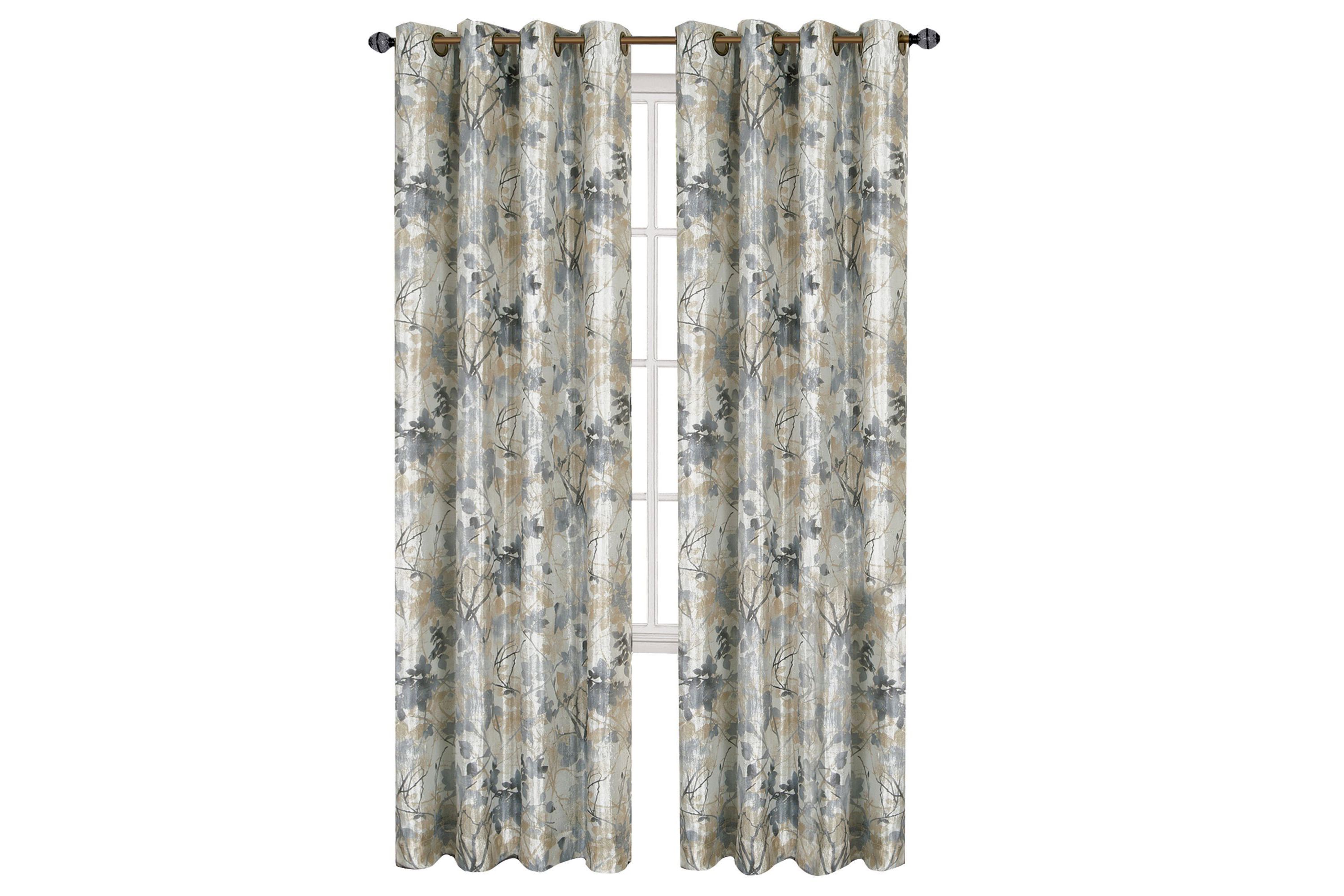 Tranquil - Lined Grommet Window Curtain Panel