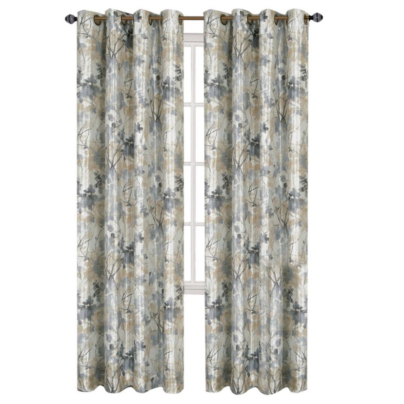 Tranquil - Lined Grommet Window Curtain Panel