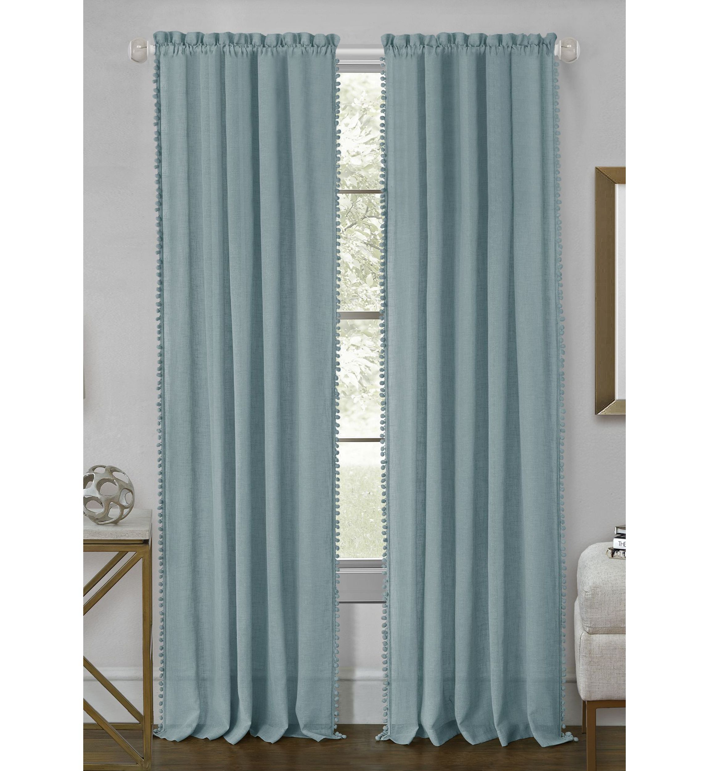 Wallace Rod Pocket Window Curtain Panel