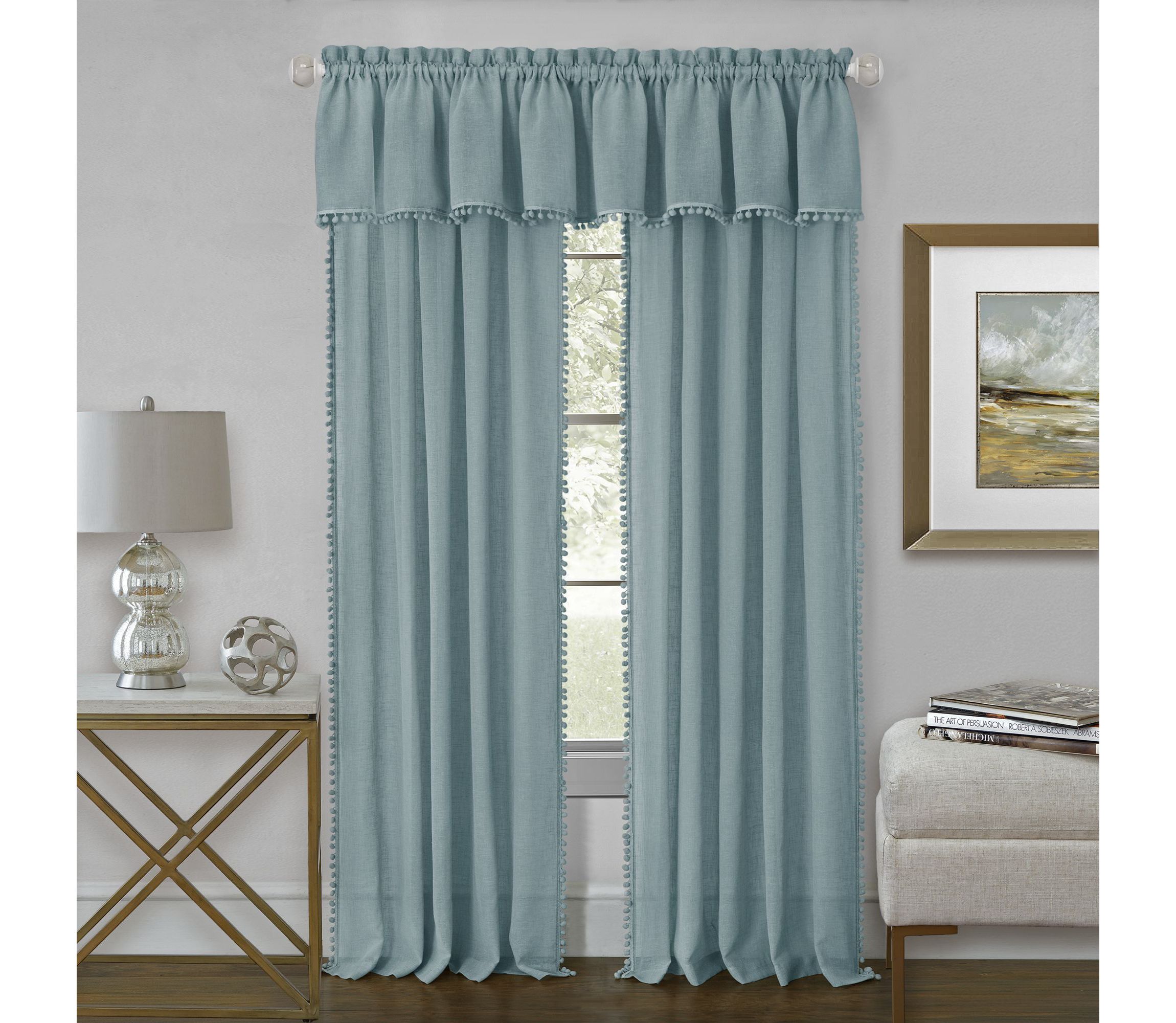 Wallace Rod Pocket Window Curtain Panel