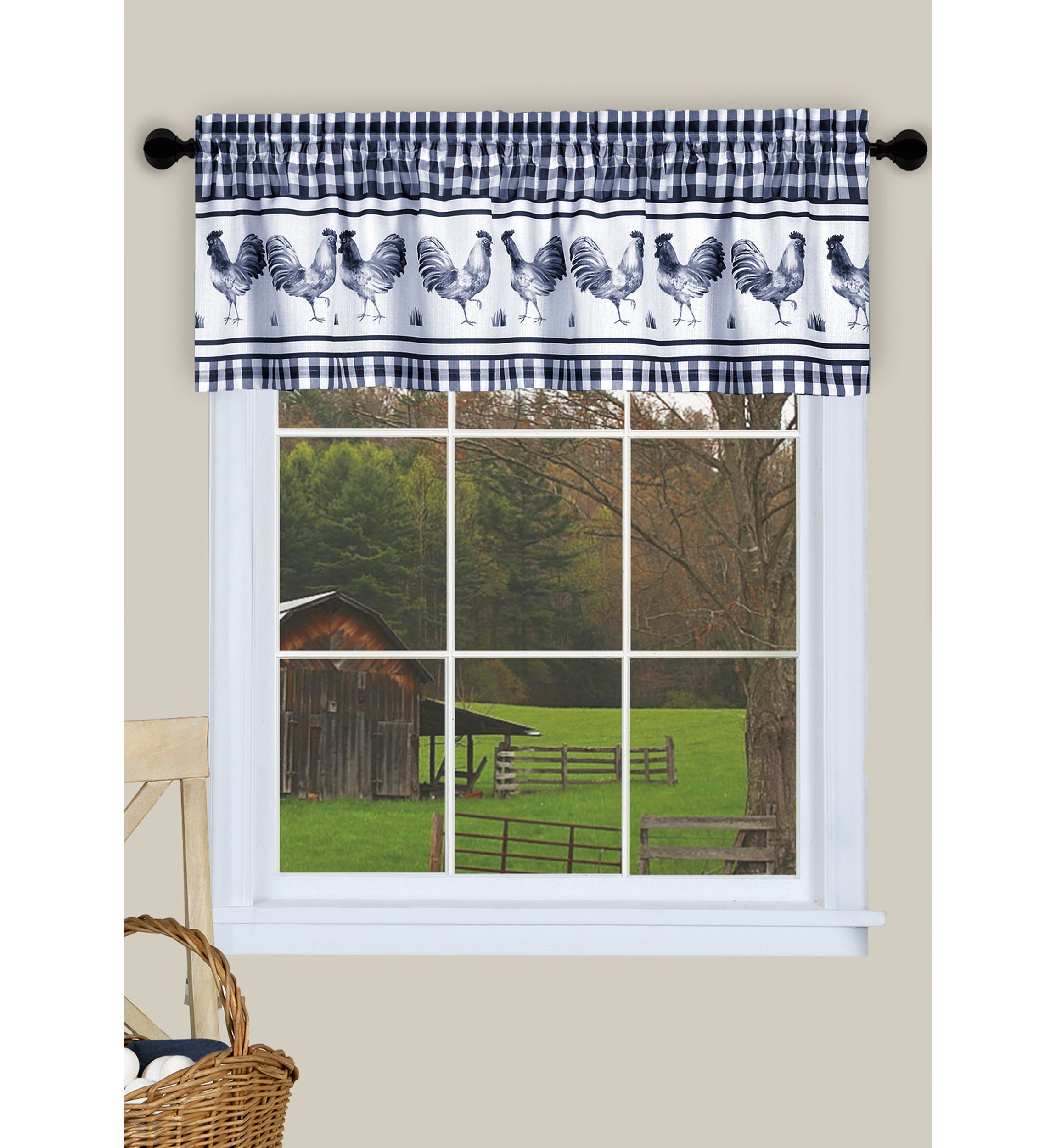 Barnyard Window Curtain Valance