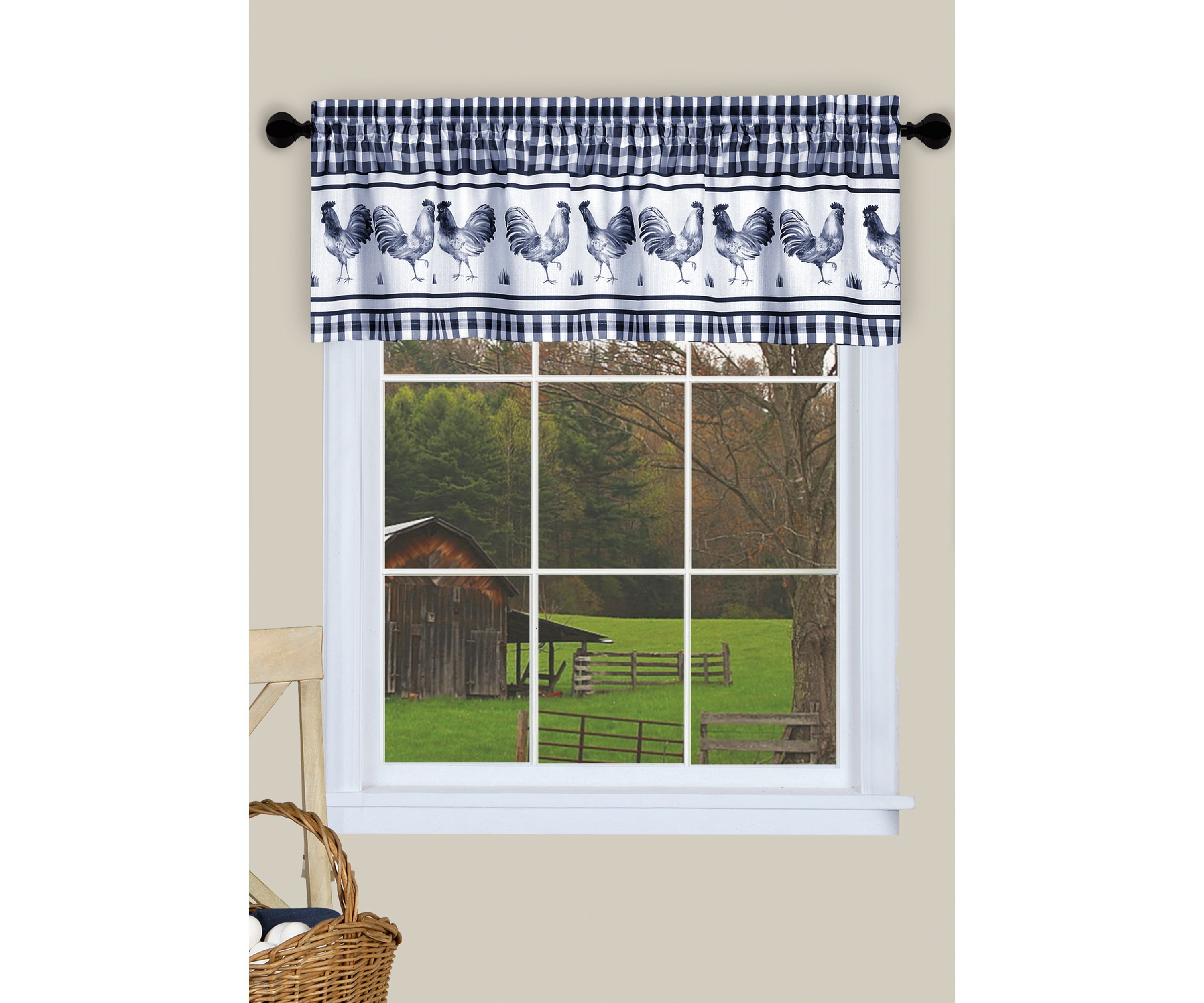 Barnyard Window Curtain Valance