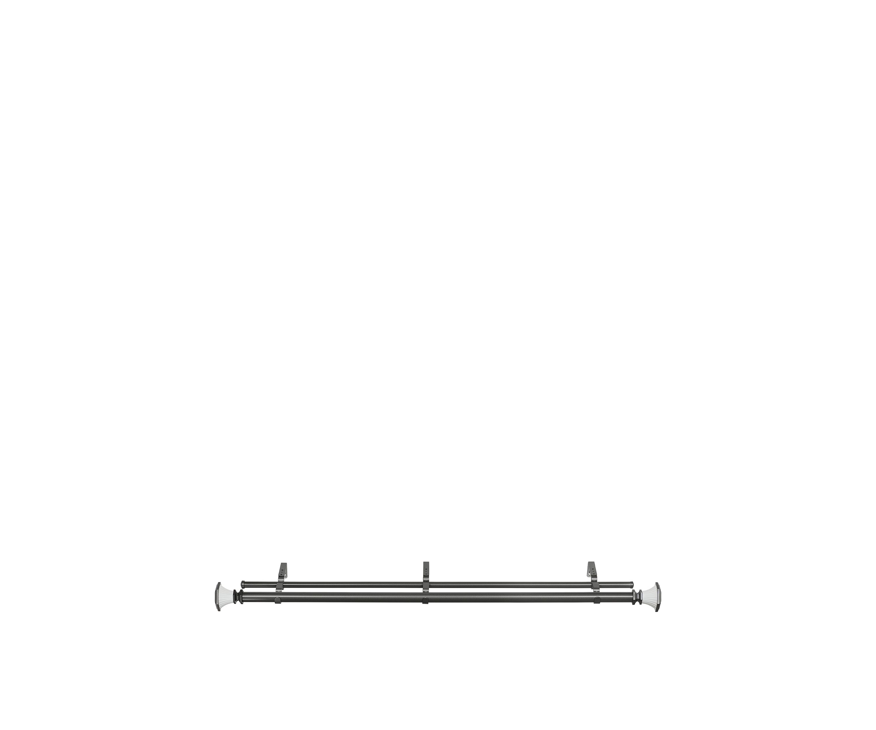 Buono II Decorative Double Rod & Finial Monet 