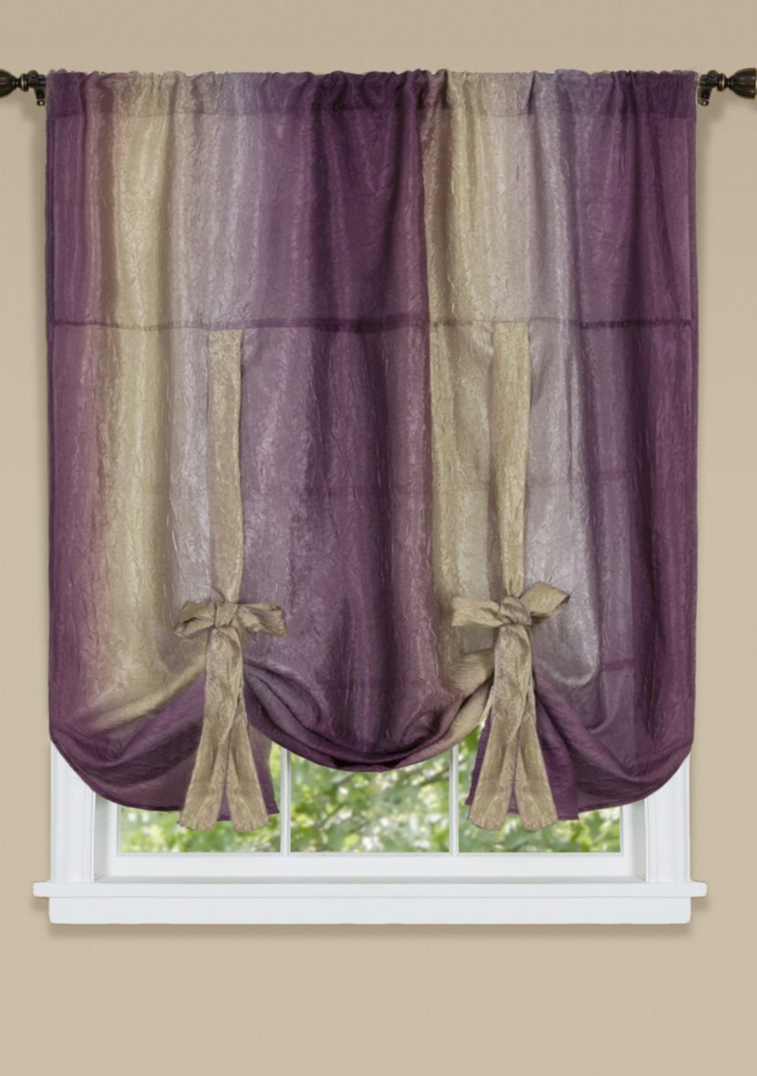 Ombre Window Curtain Tie Up Shade