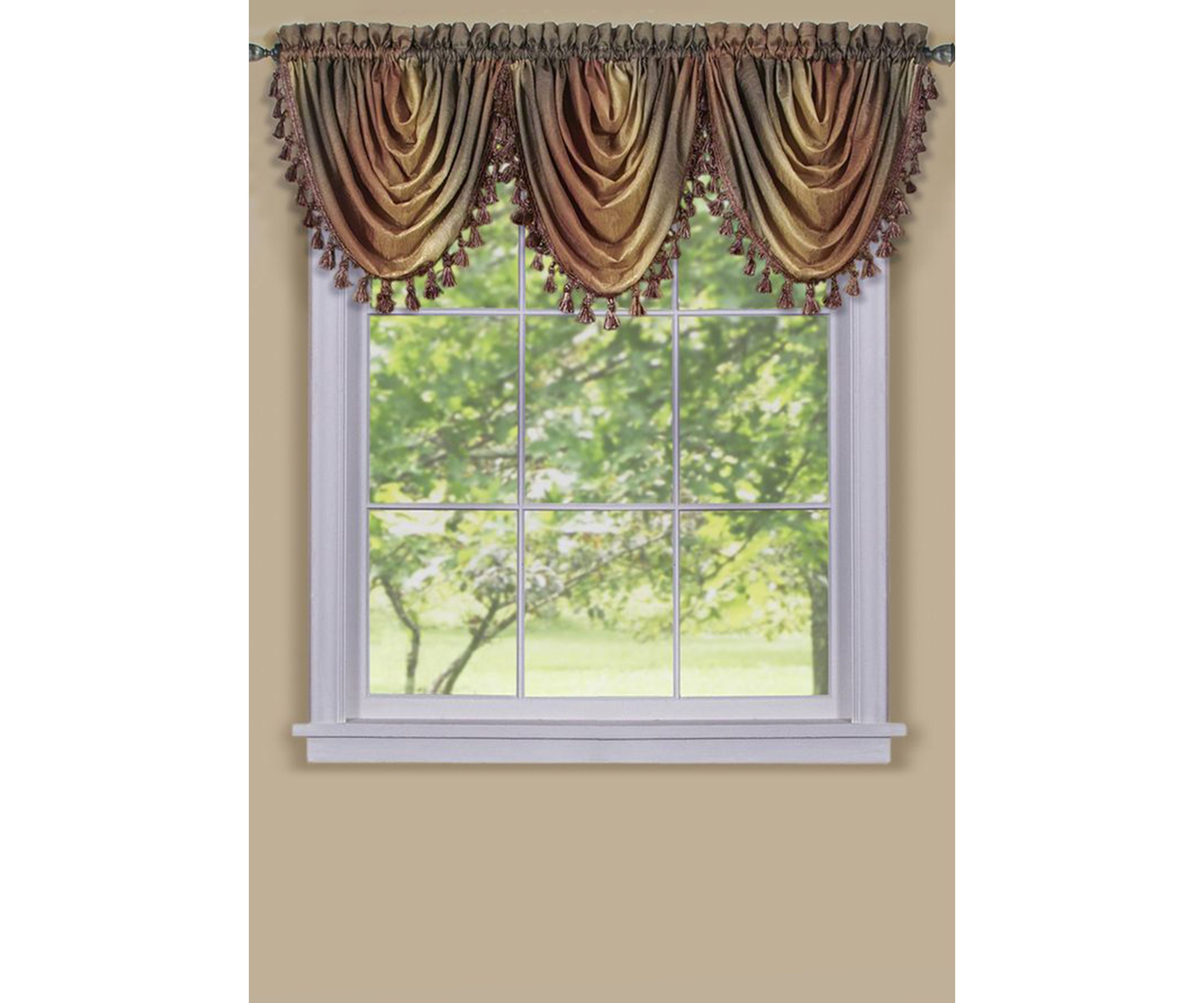 Ombré Waterfall Valance