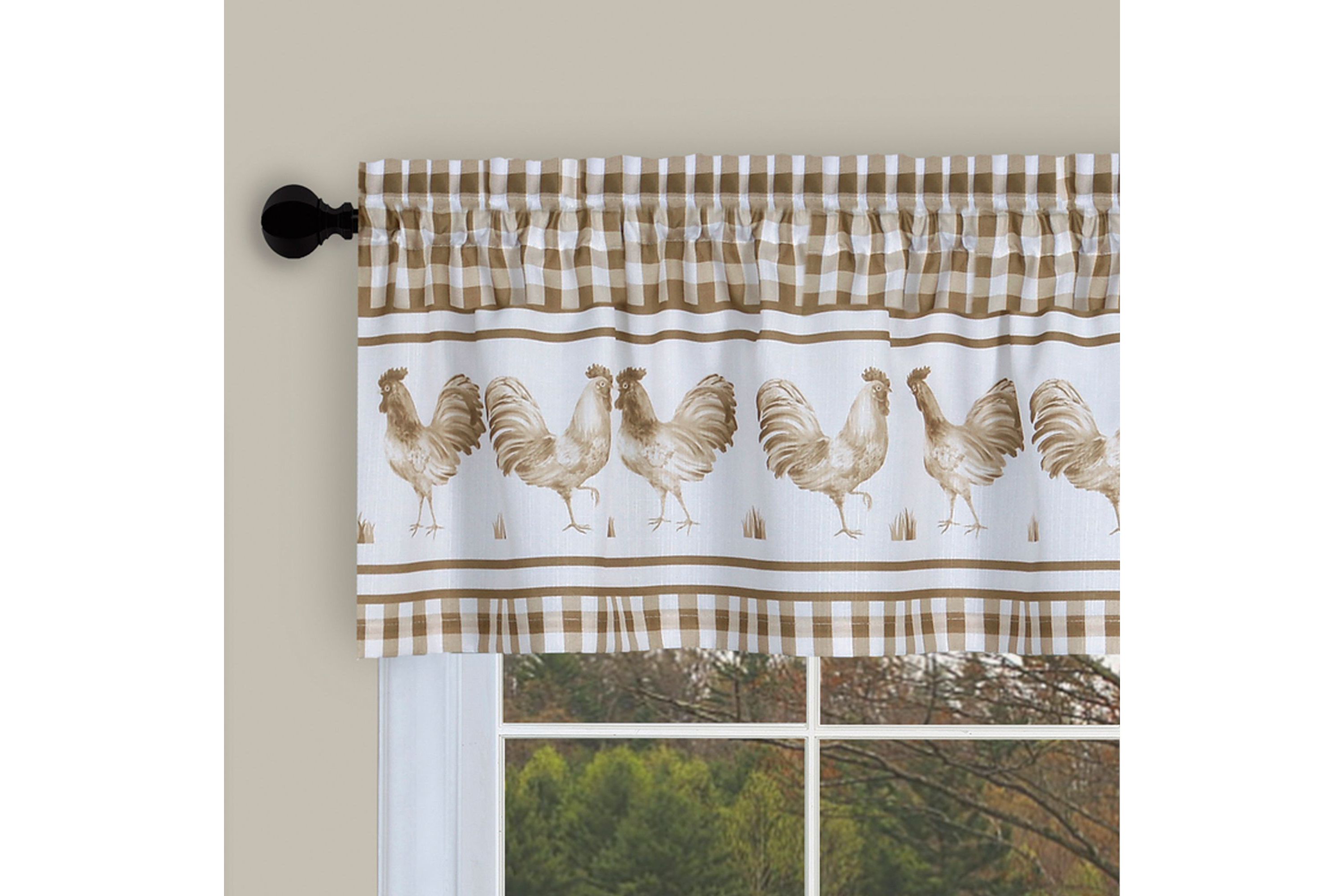 Barnyard Window Curtain Tier Pair and Valance Set