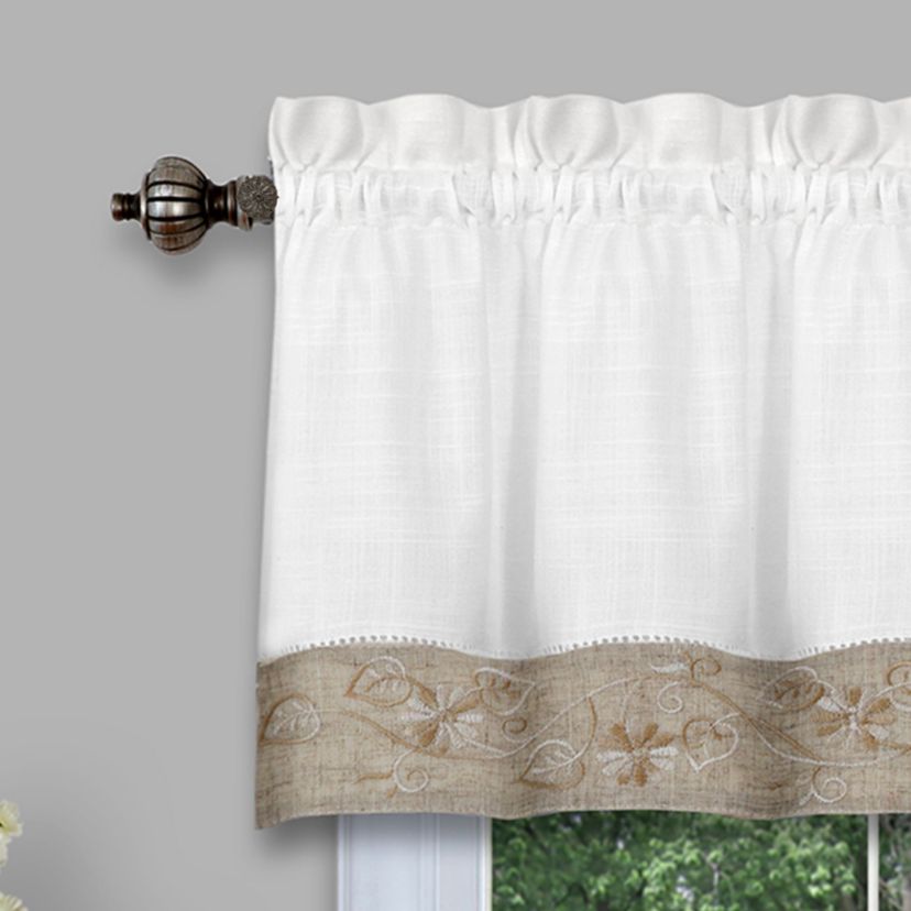Oakwood 58" x 24" Window Curtain Tier Pair