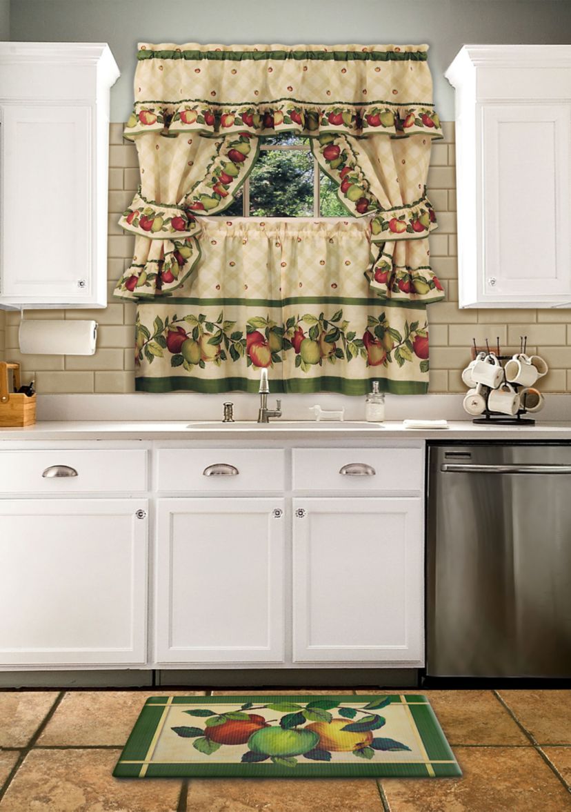 Apple Orchard Cottage Window Curtain Set 