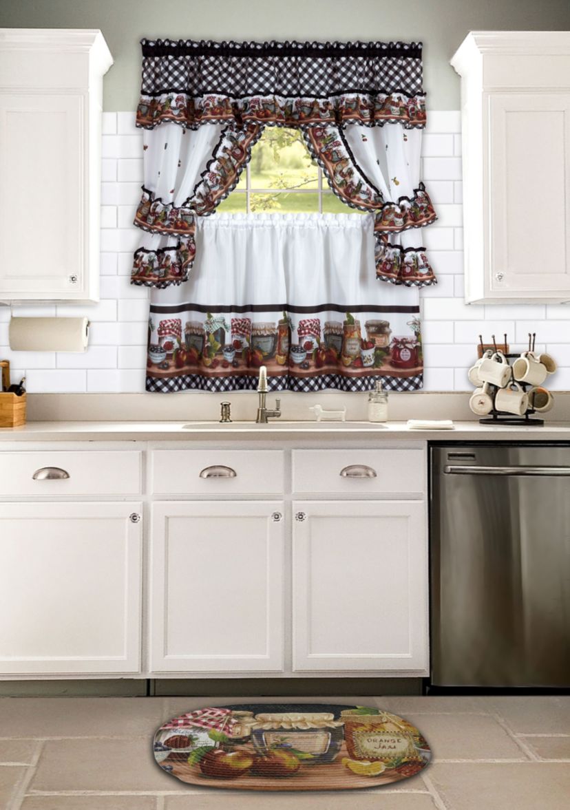 Mason Jars Window Curtain Set