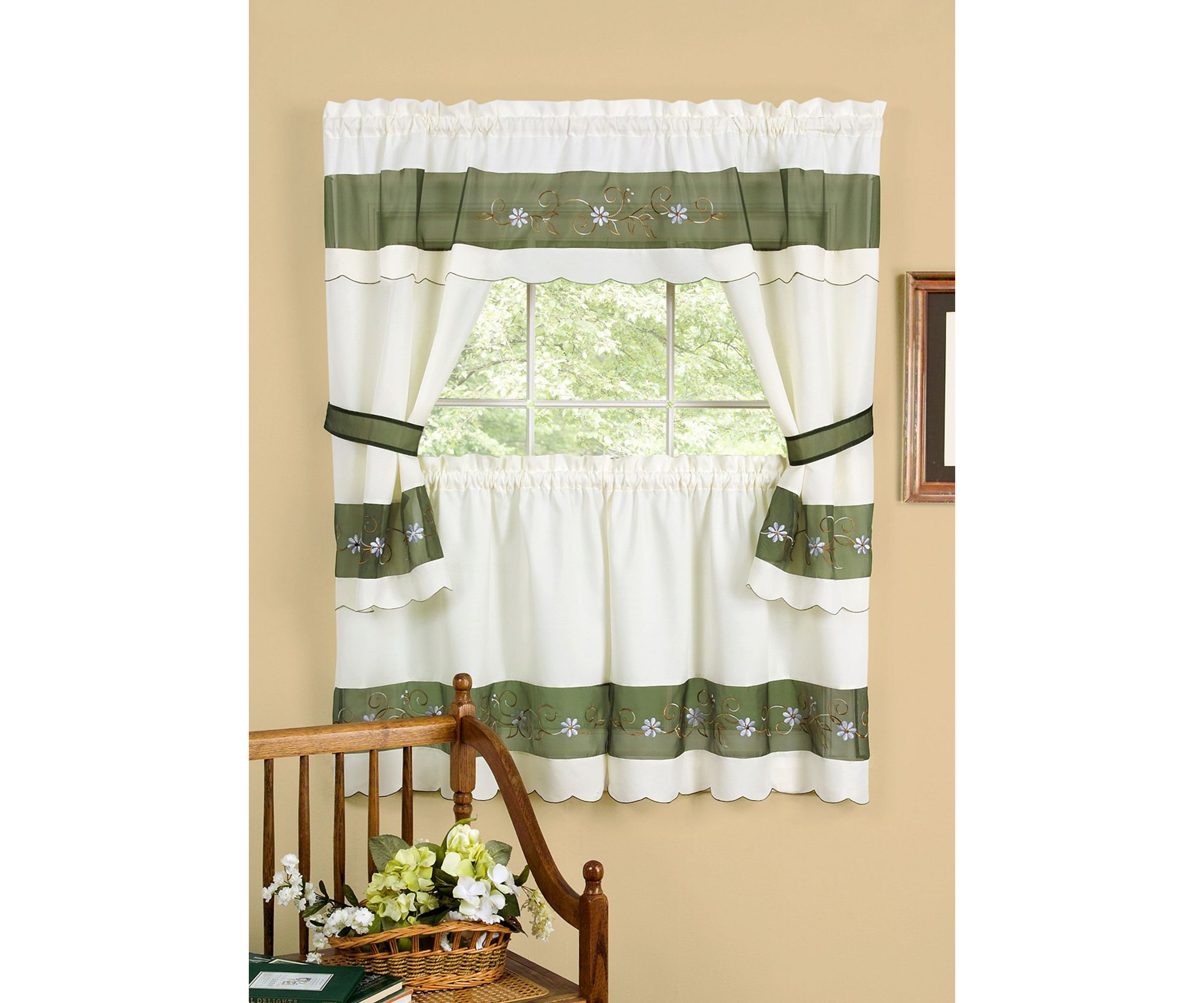Berkshire Embellished Cottage Window Curtain Set