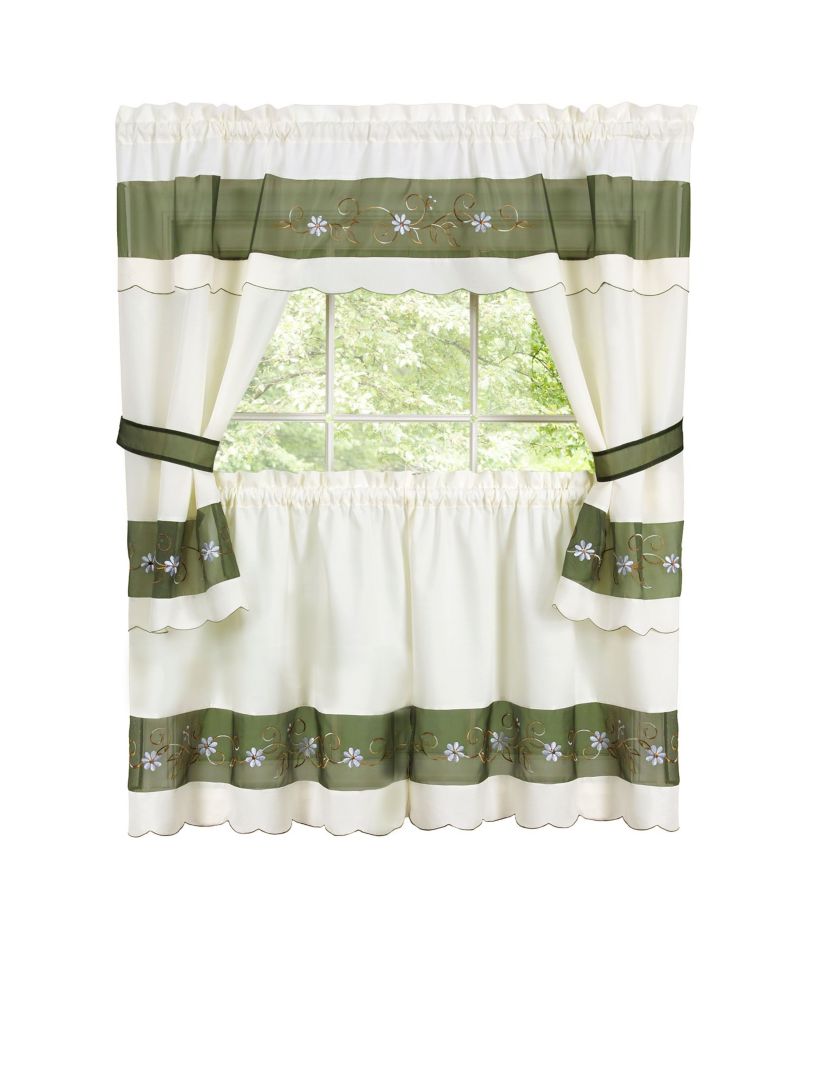 Berkshire Embellished Cottage Window Curtain Set
