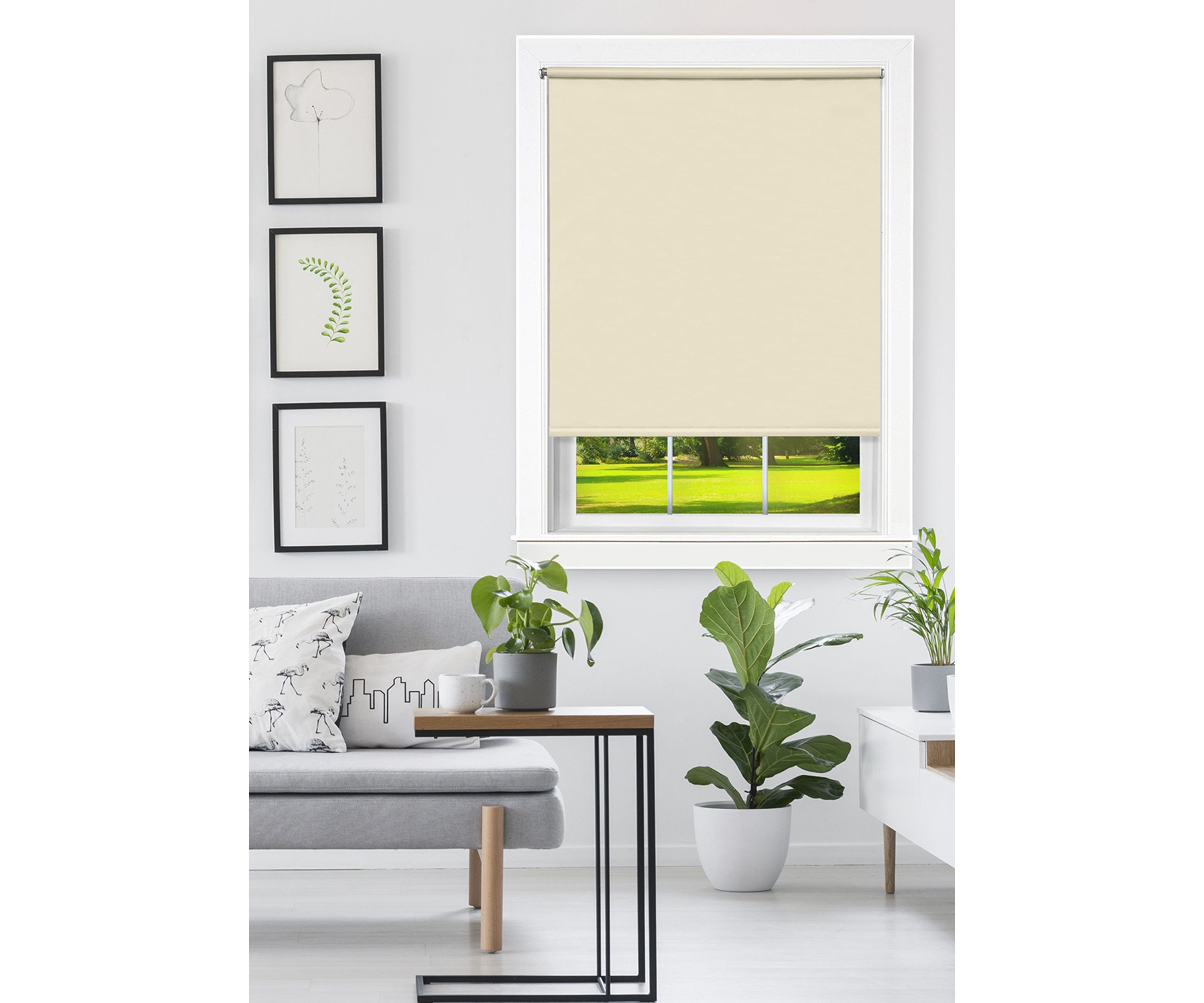 Cords Free Tear Down Room Darkening Window Shade