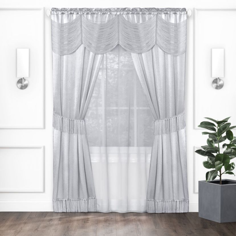 Halley 6 Piece Window Curtain Set