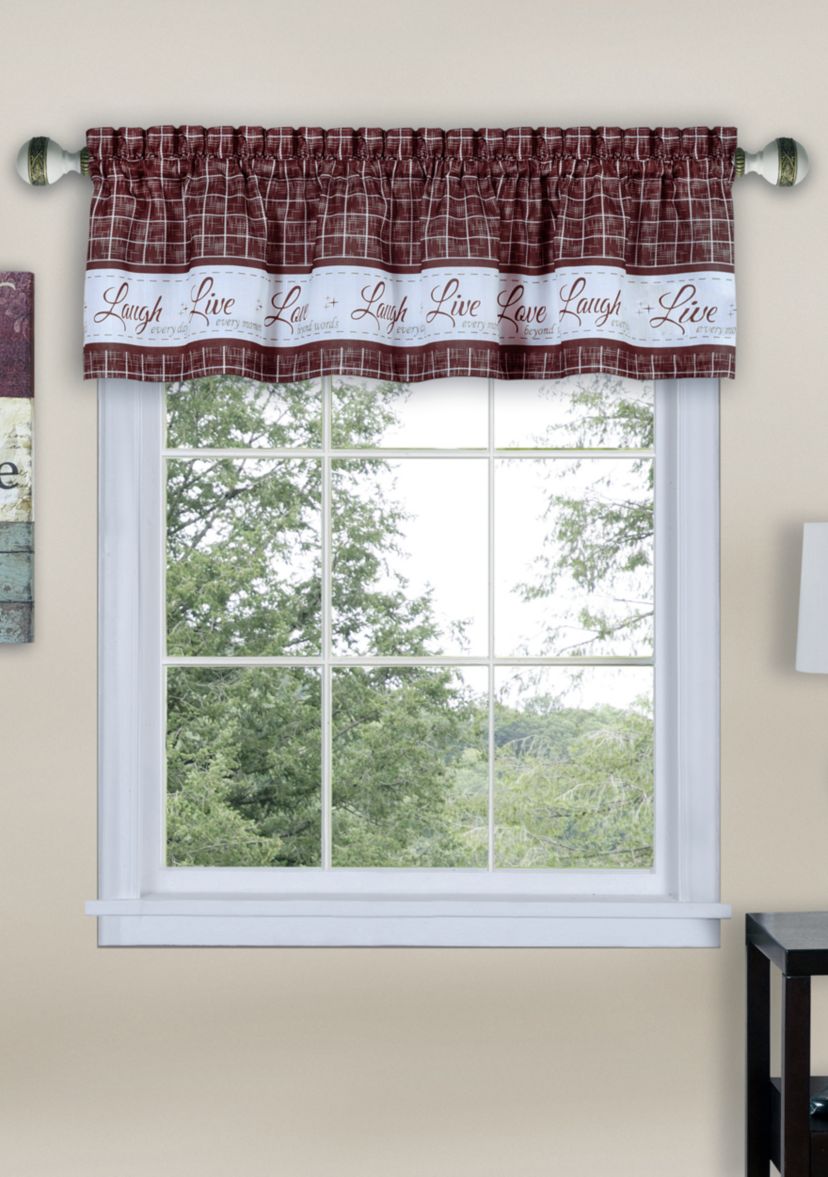 Live, Love, Laugh Window Curtain Valance