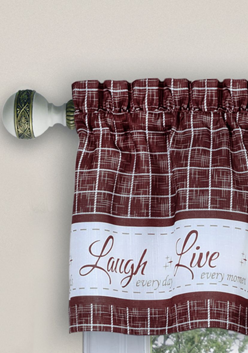 Live, Love, Laugh Window Curtain Valance