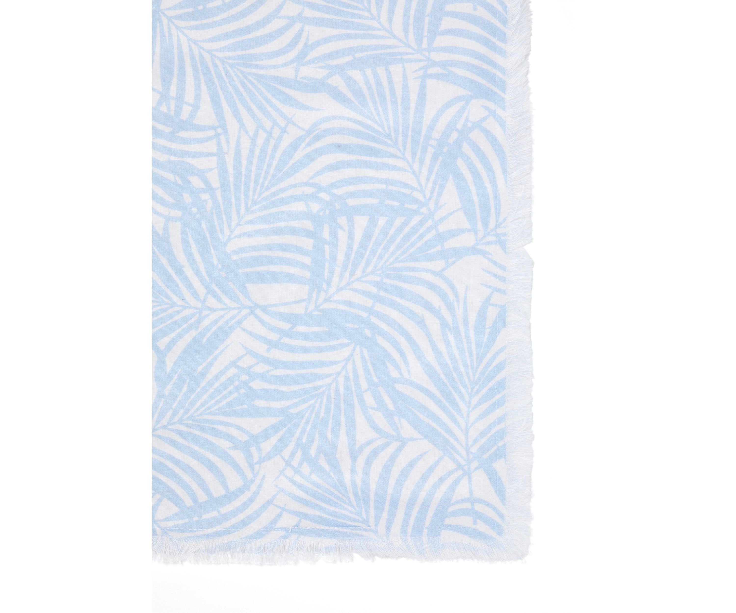 Blue and White Palm Placemat