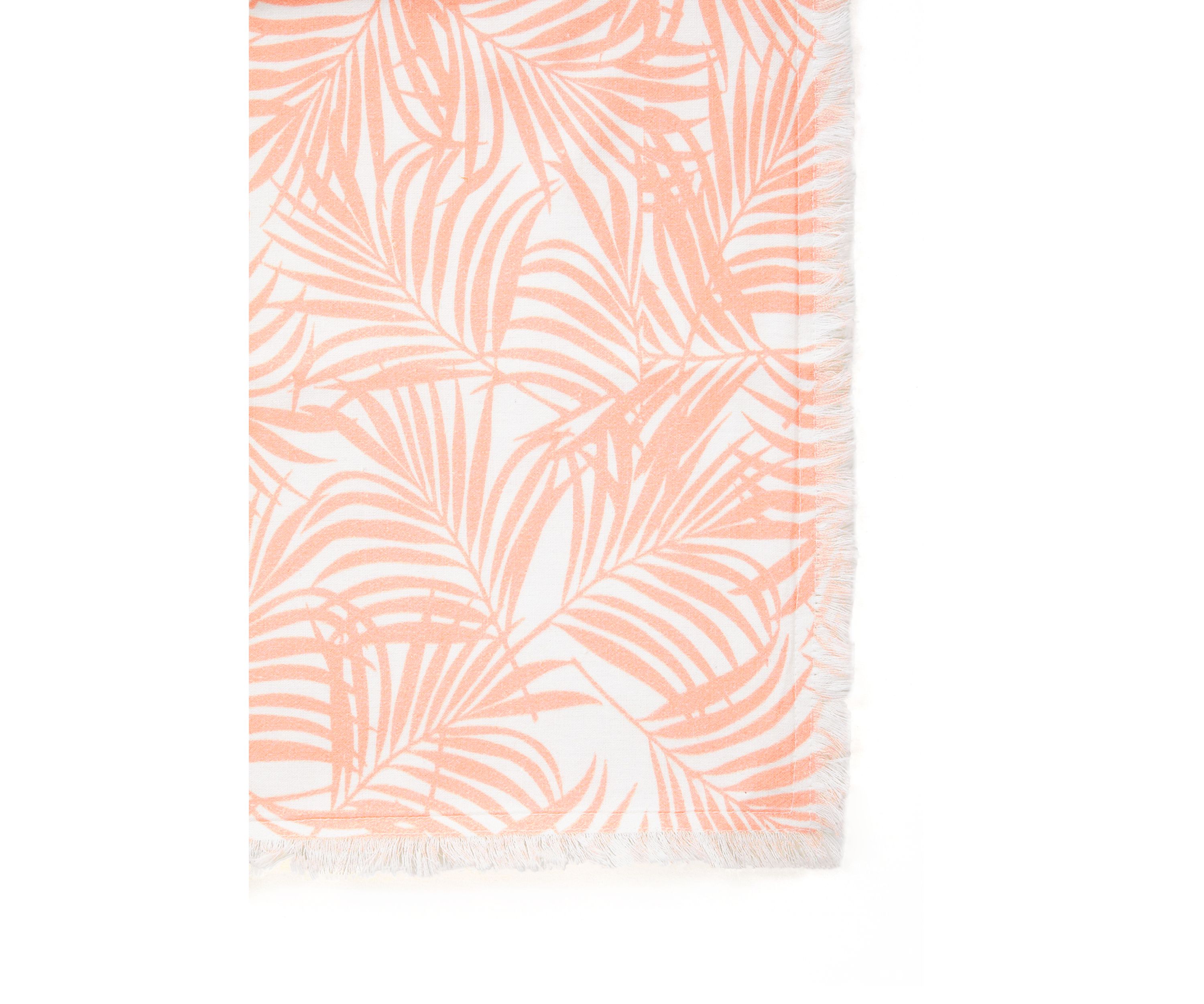 Coral Palm Print Placemat