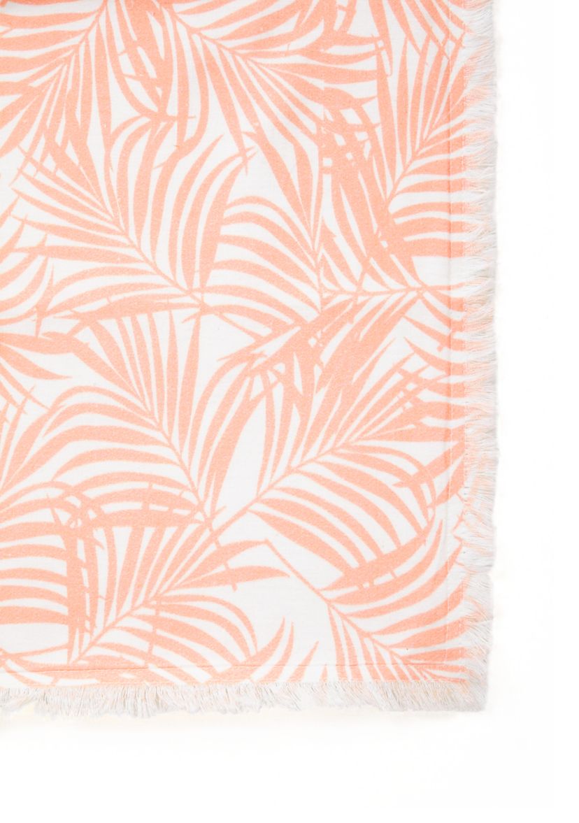 Coral Palm Print Placemat