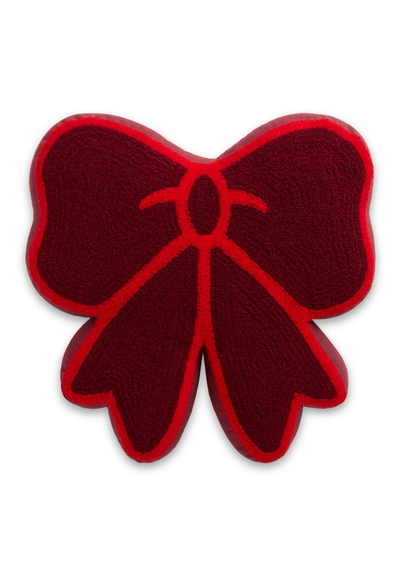 Red Bow Pillow