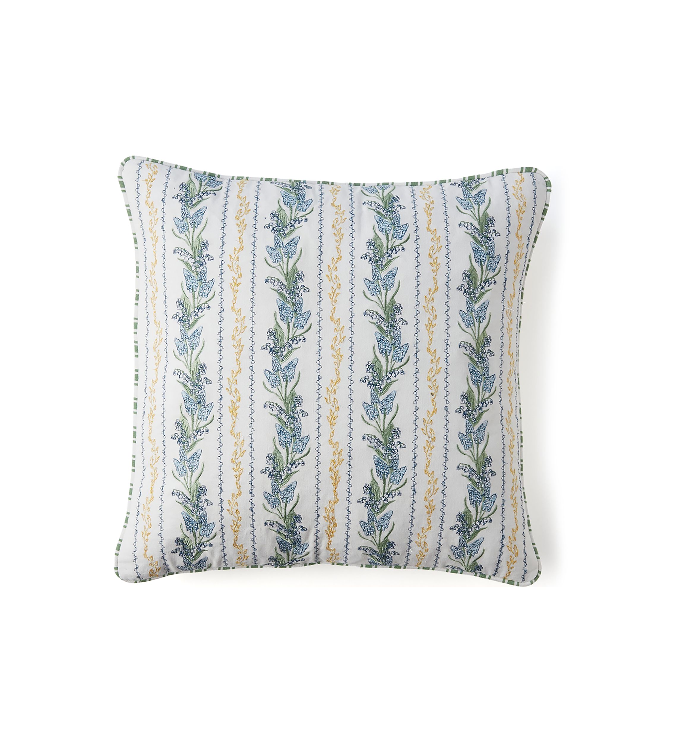 Floral Stitched Decorative Pillow