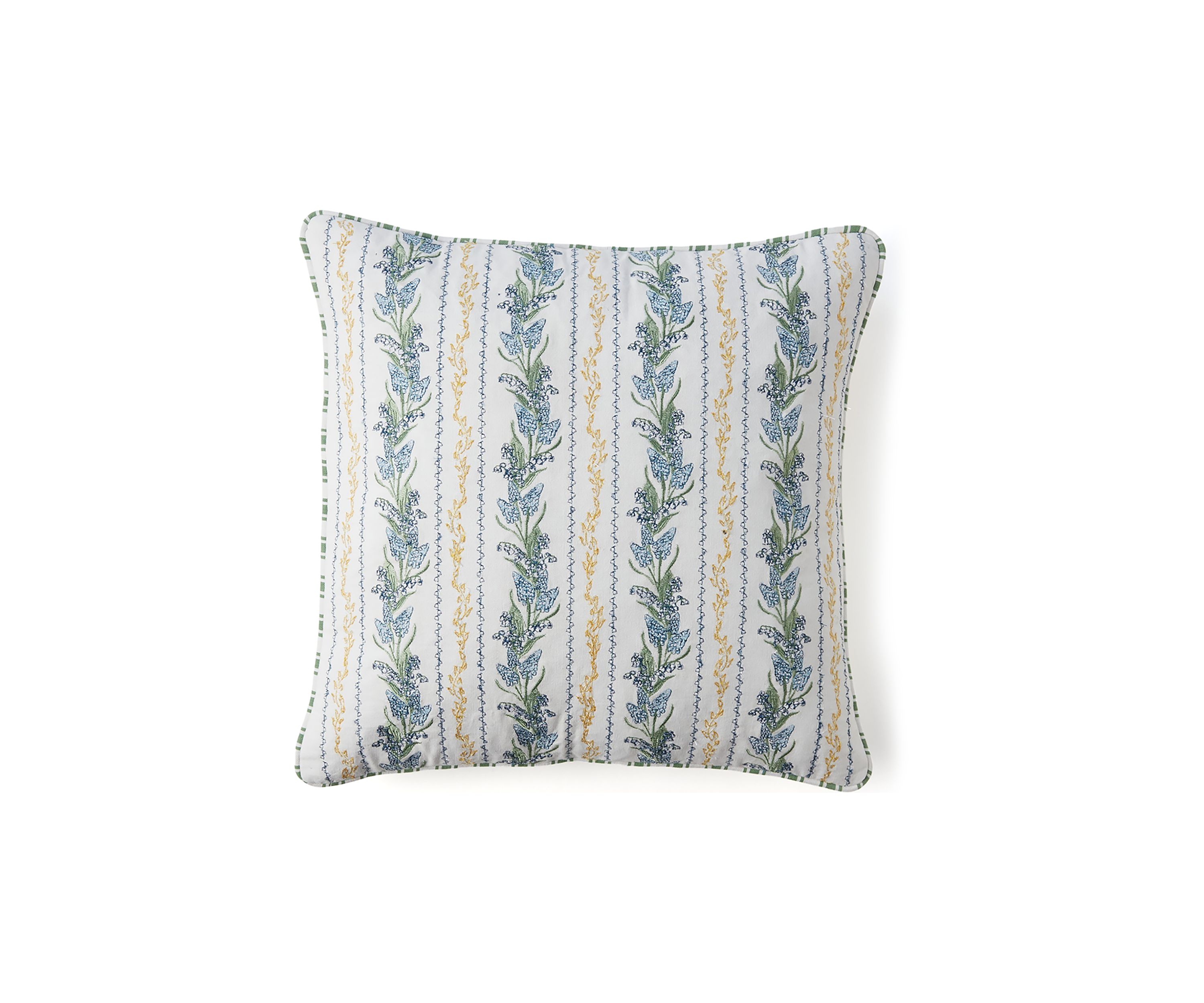 Floral Stitched Decorative Pillow