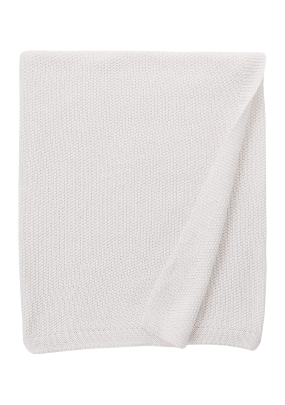 Moss Stitch Throw Blanket