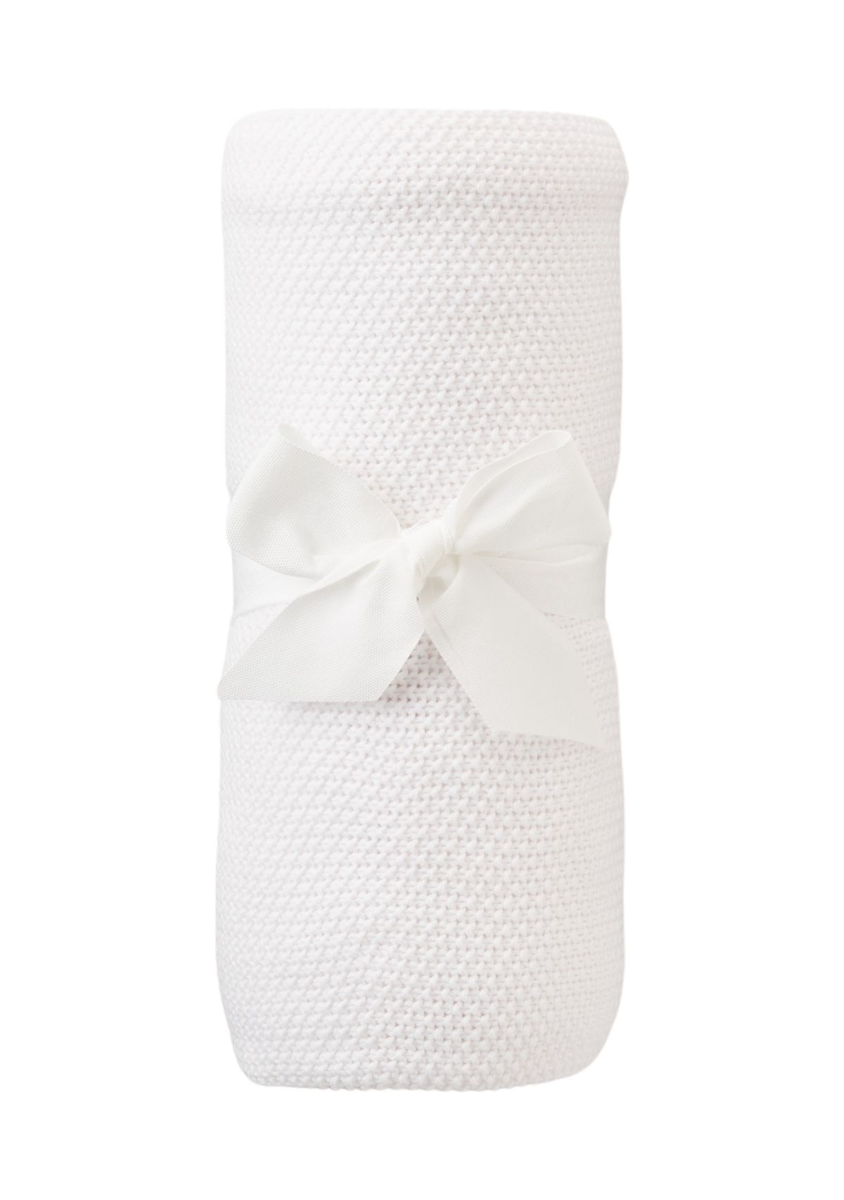 Moss Stitch Throw Blanket