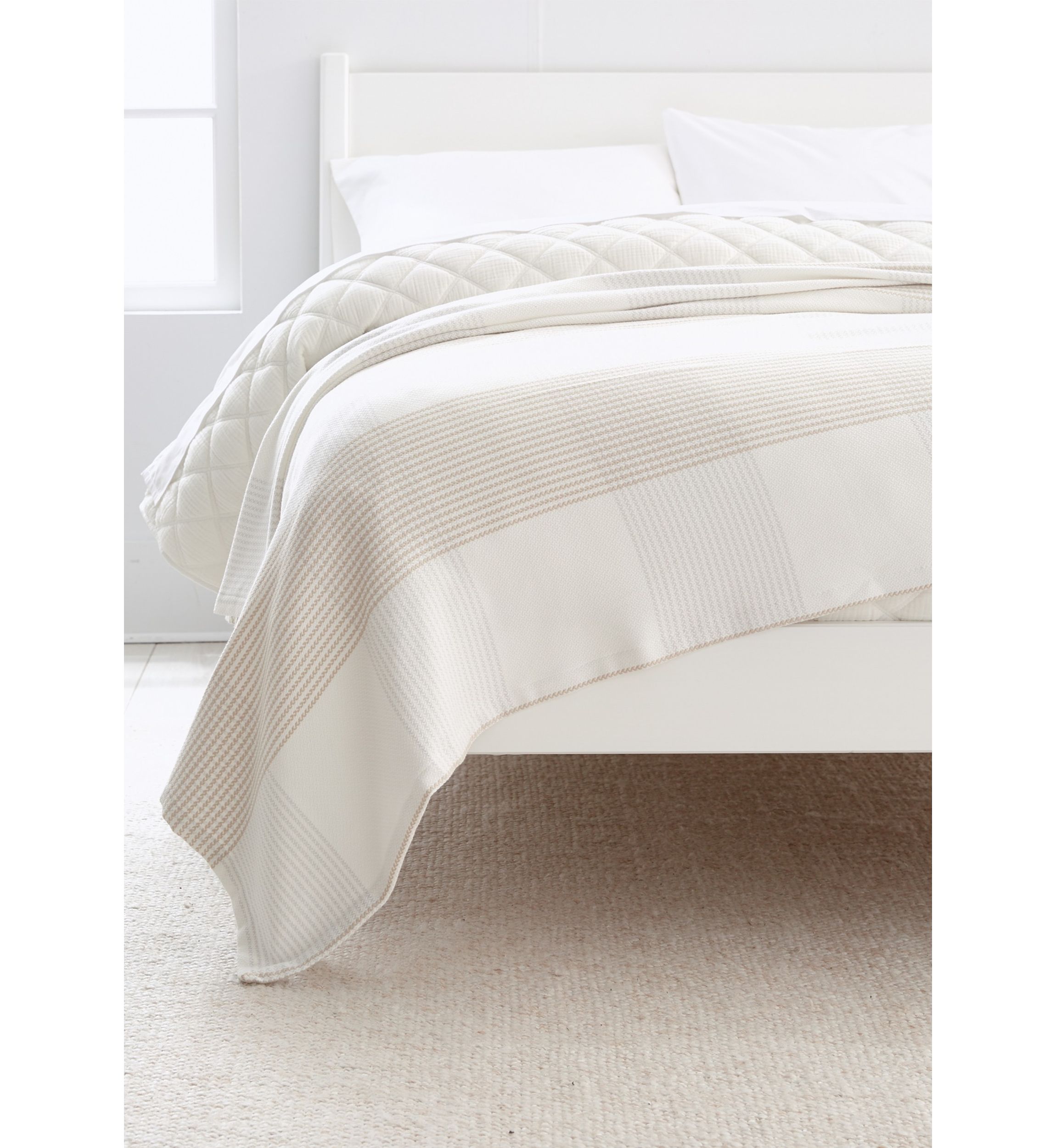 Neutral Striped Blanket
