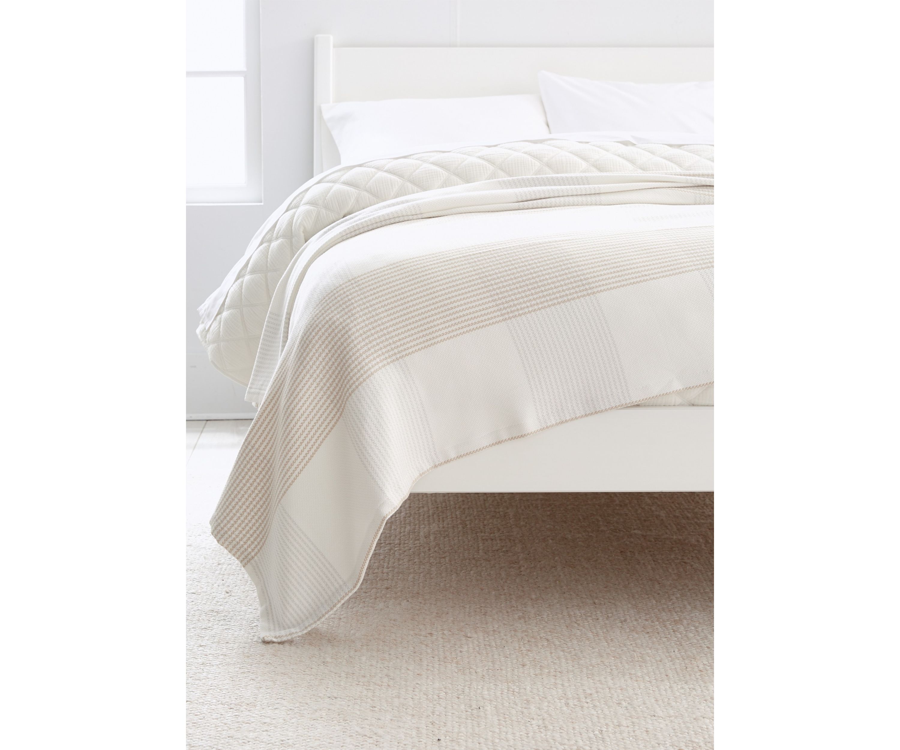 Neutral Striped Blanket