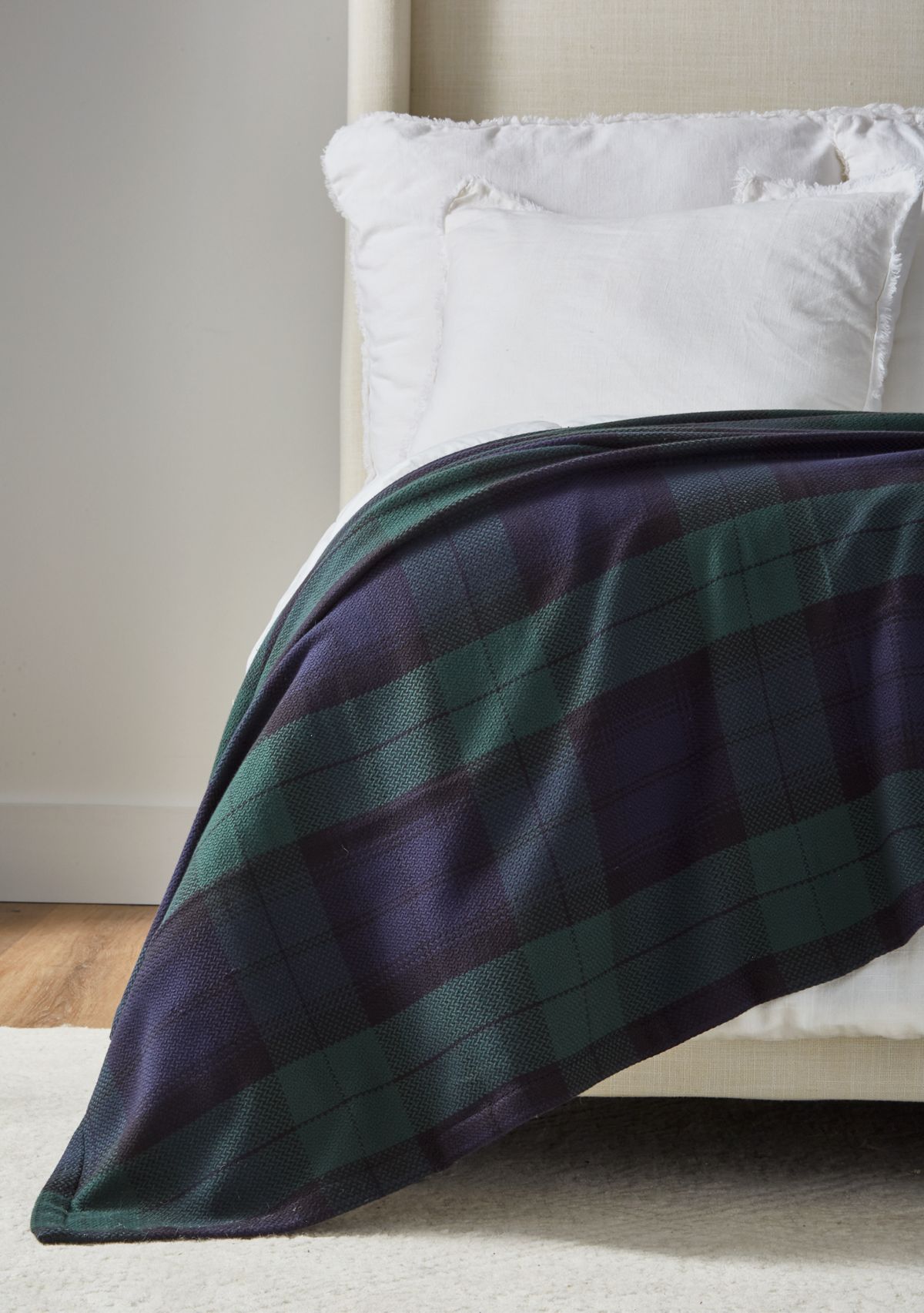 Luxury Cotton Plaid Blanket