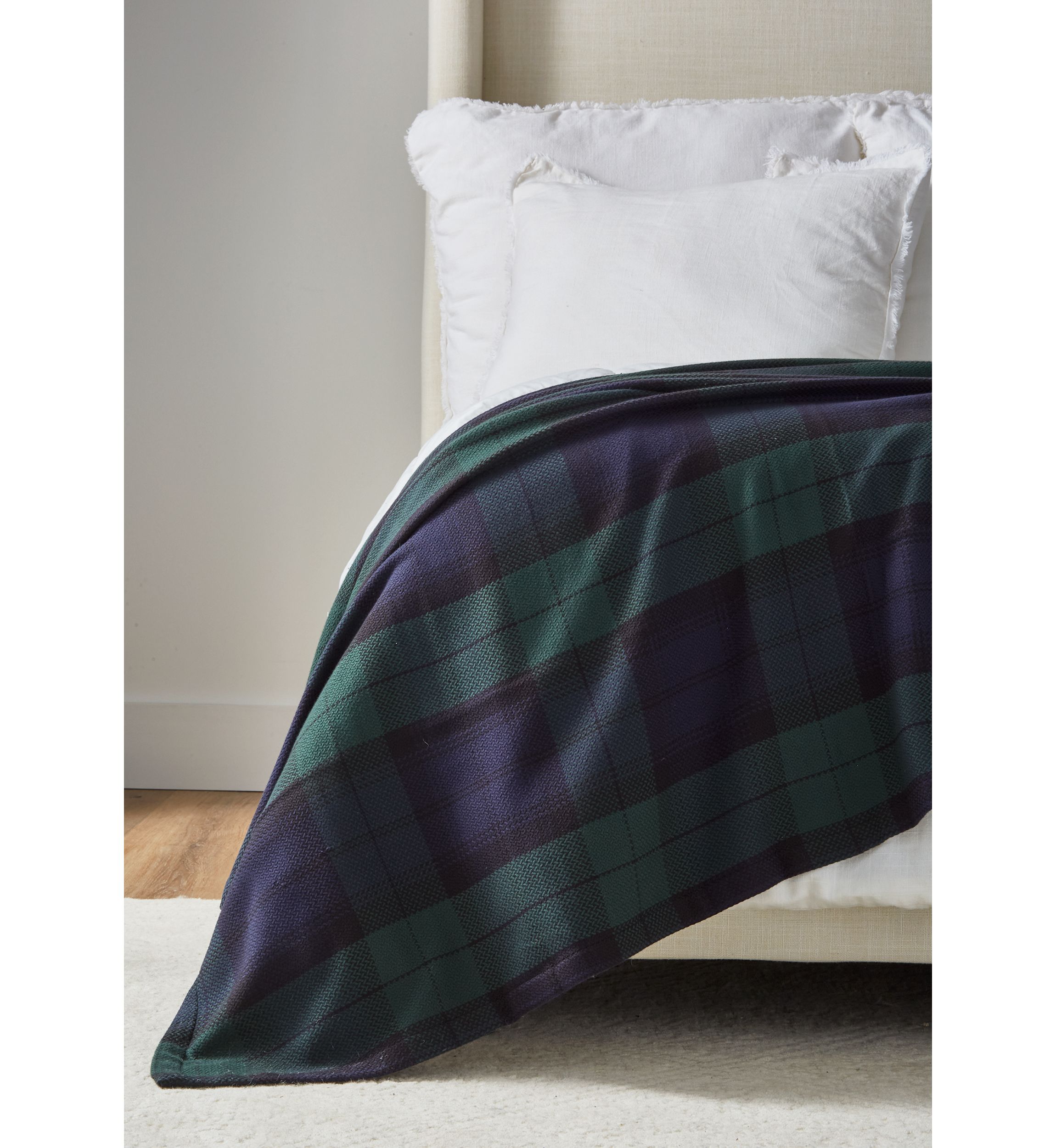 Luxury Cotton Plaid Blanket